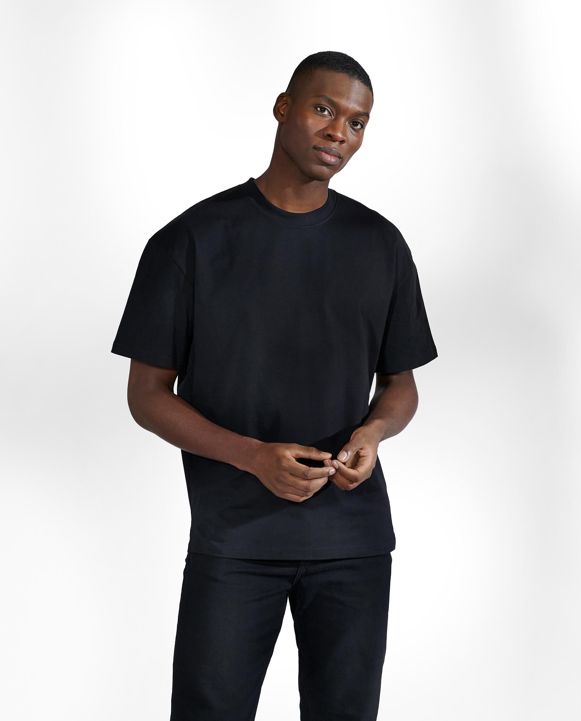 Imagen 1 de Camiseta manga corta de algodón orgánico 300g Negro