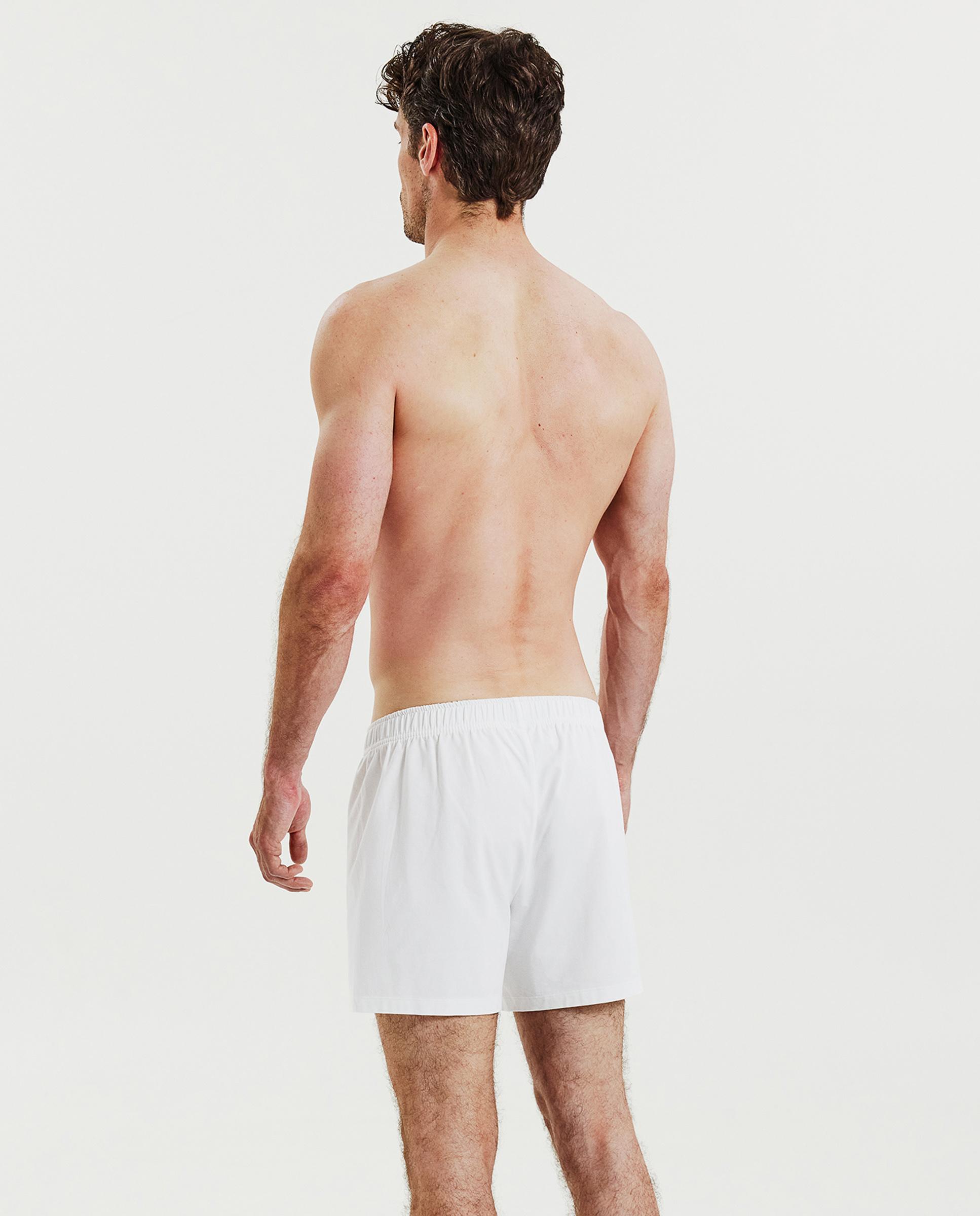 Pack de 2 boxers de hombre de punto de algodón orgánico - Bread & Boxers - Blanco Blanco-4