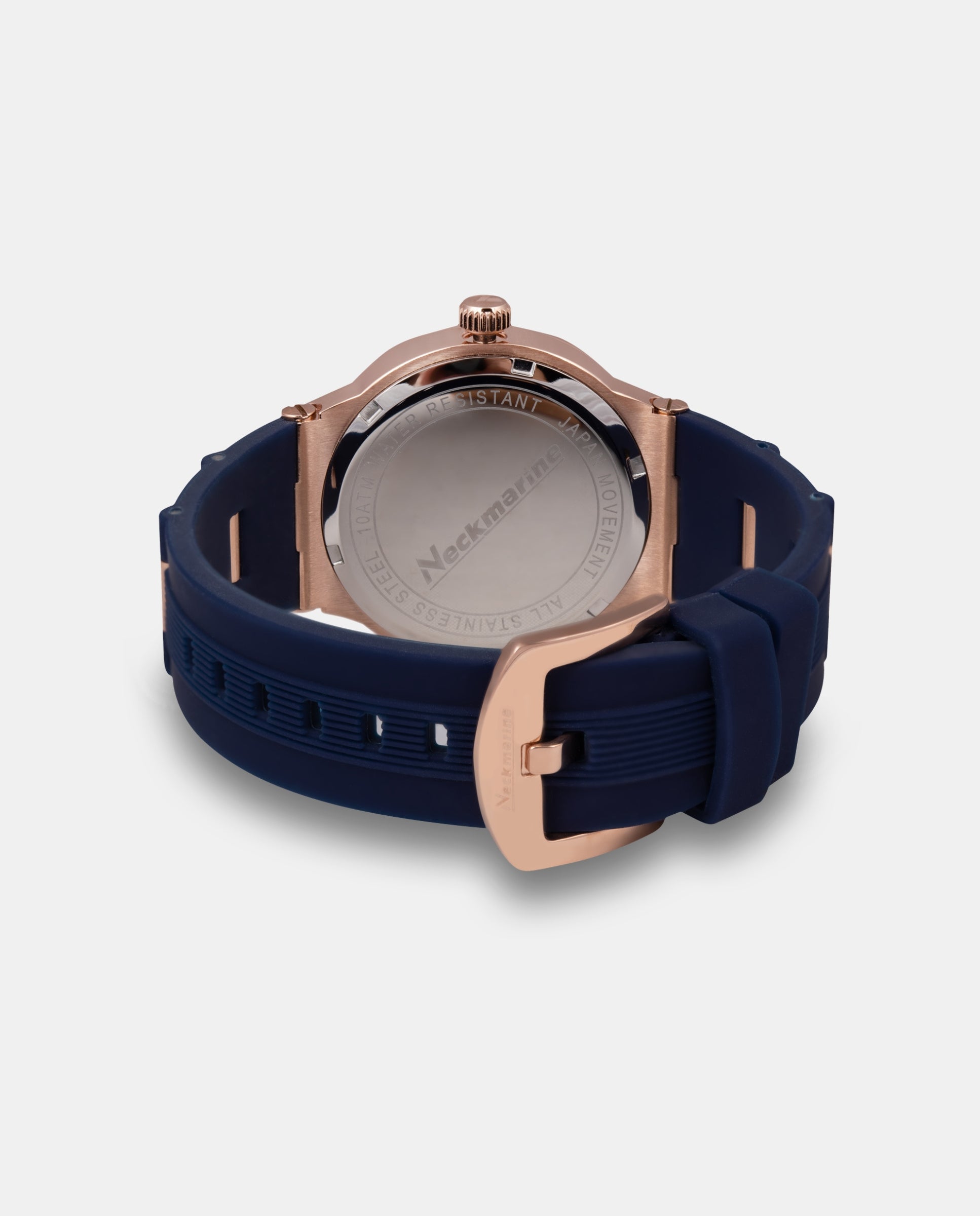 Reloj de mujer sport cuarzo de caucho - Neckmarine - Azul Azul-4