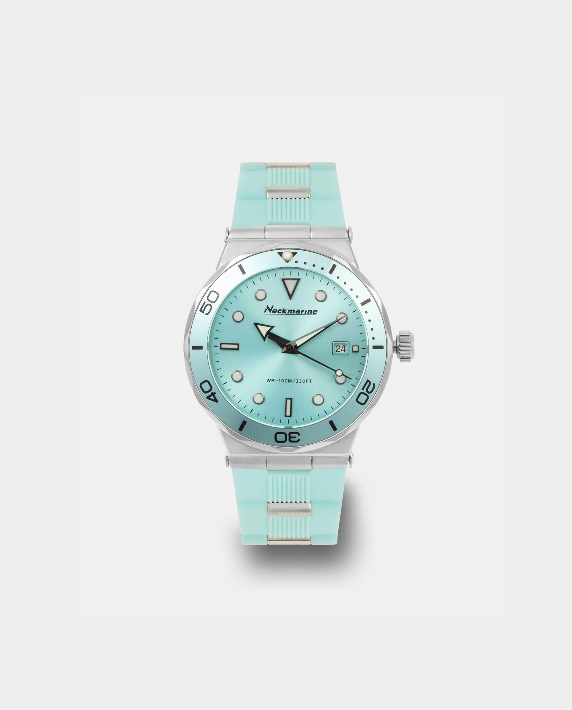 Reloj automático de mujer de silicona - Neckmarine - Turquesa Turquesa-1