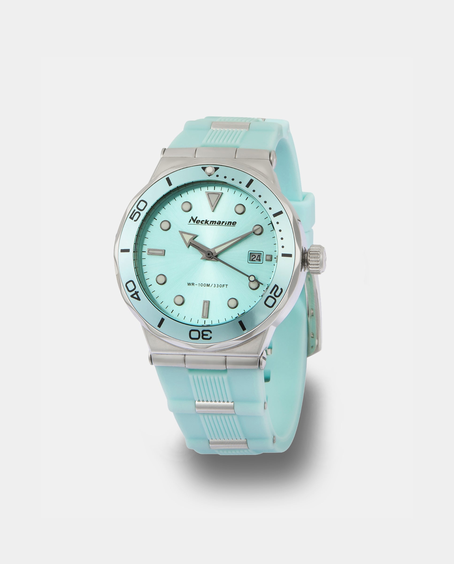 Reloj automático de mujer de silicona - Neckmarine - Turquesa Turquesa-2