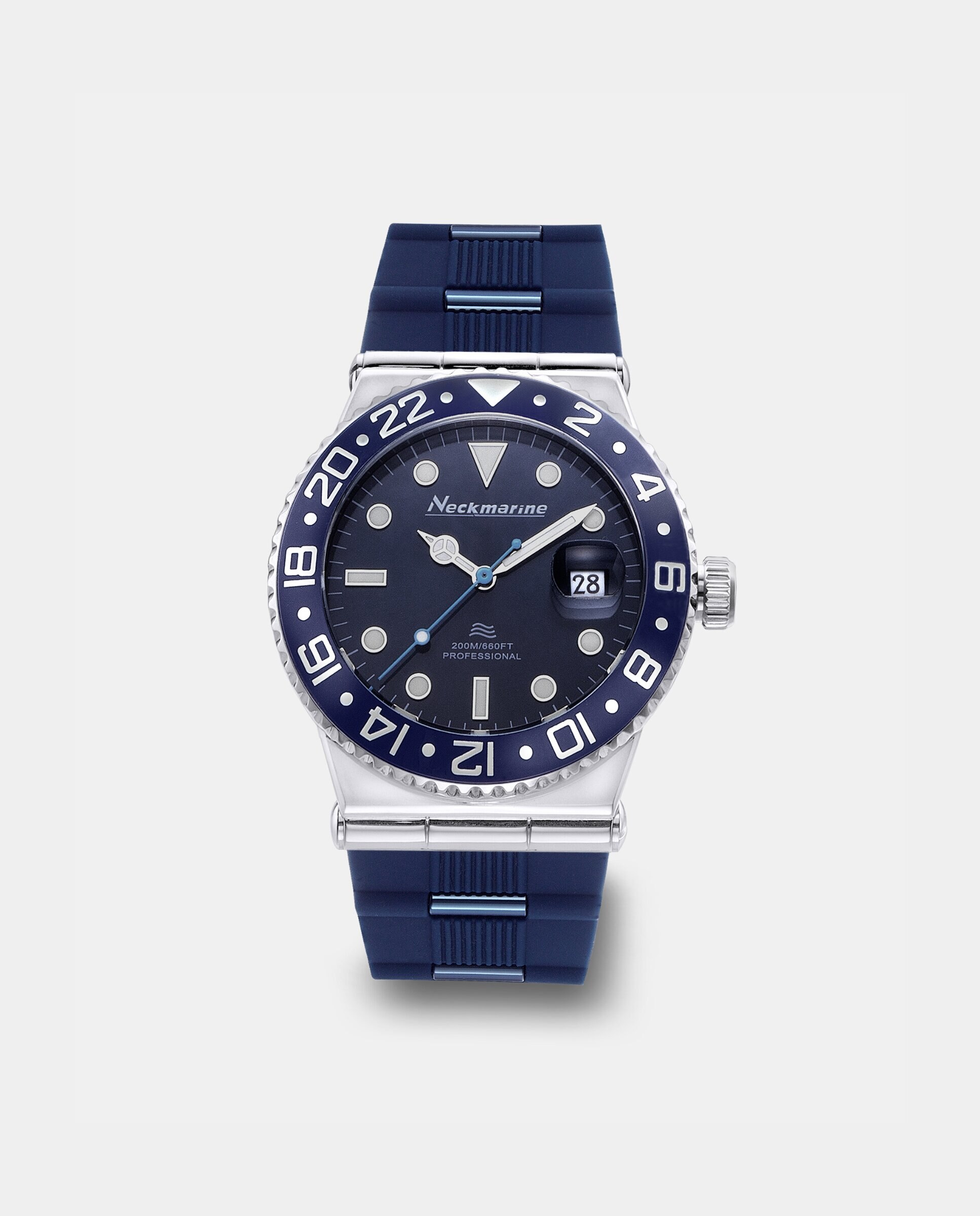 Reloj de hombre aquamatic automático de caucho - Neckmarine - Azul Azul-1