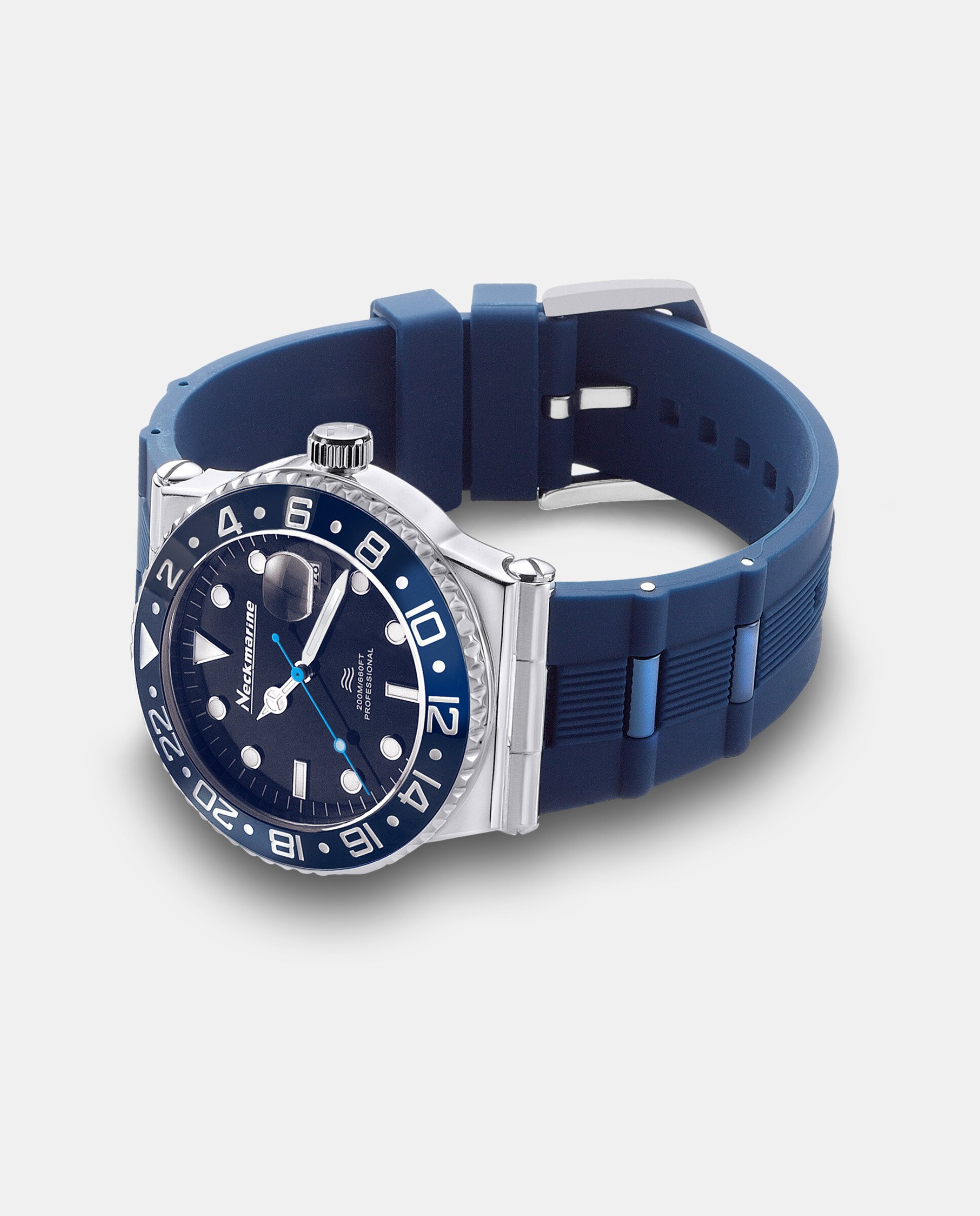 Reloj de hombre aquamatic automático de caucho - Neckmarine - Azul Azul-3