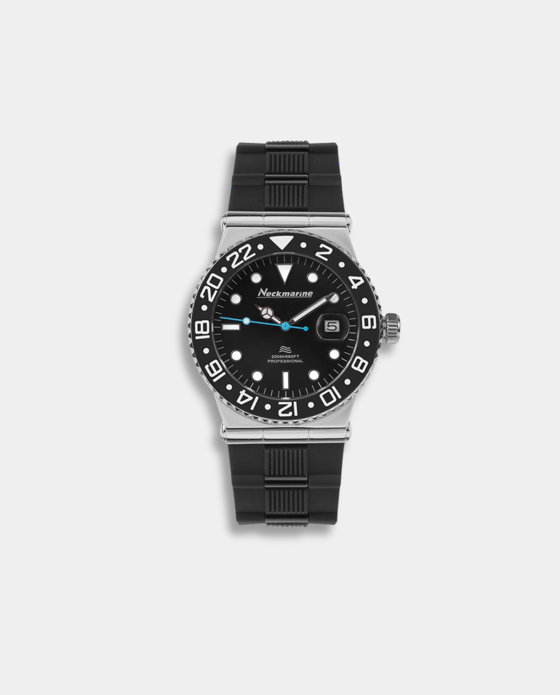 Reloj de mujer aquamatic automático de caucho - Neckmarine - Negro Negro-1