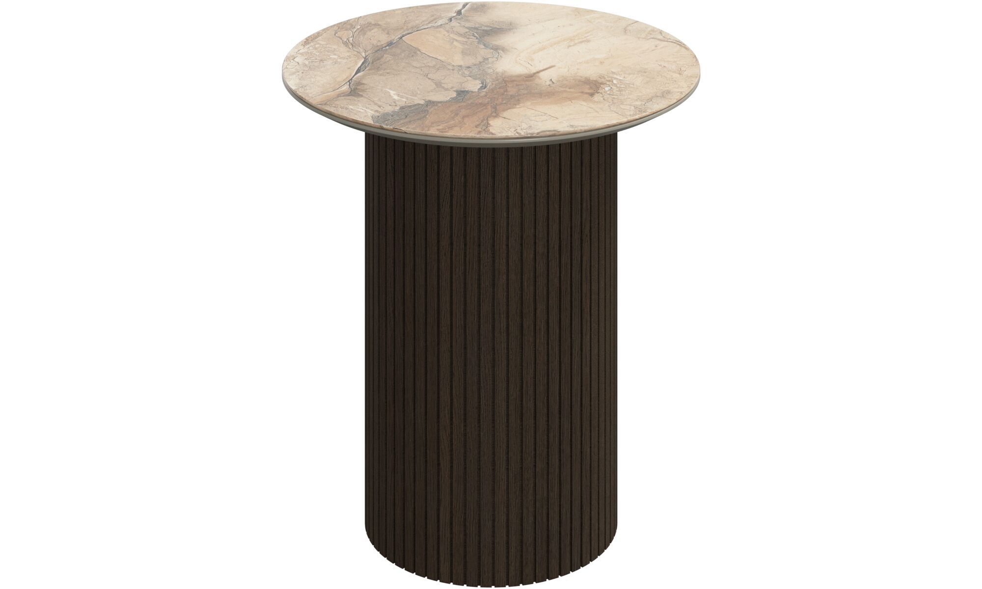 Imagen 2 de Mesa auxiliar Santiago redonda pata de roble BoConcept - Marrón Marrón