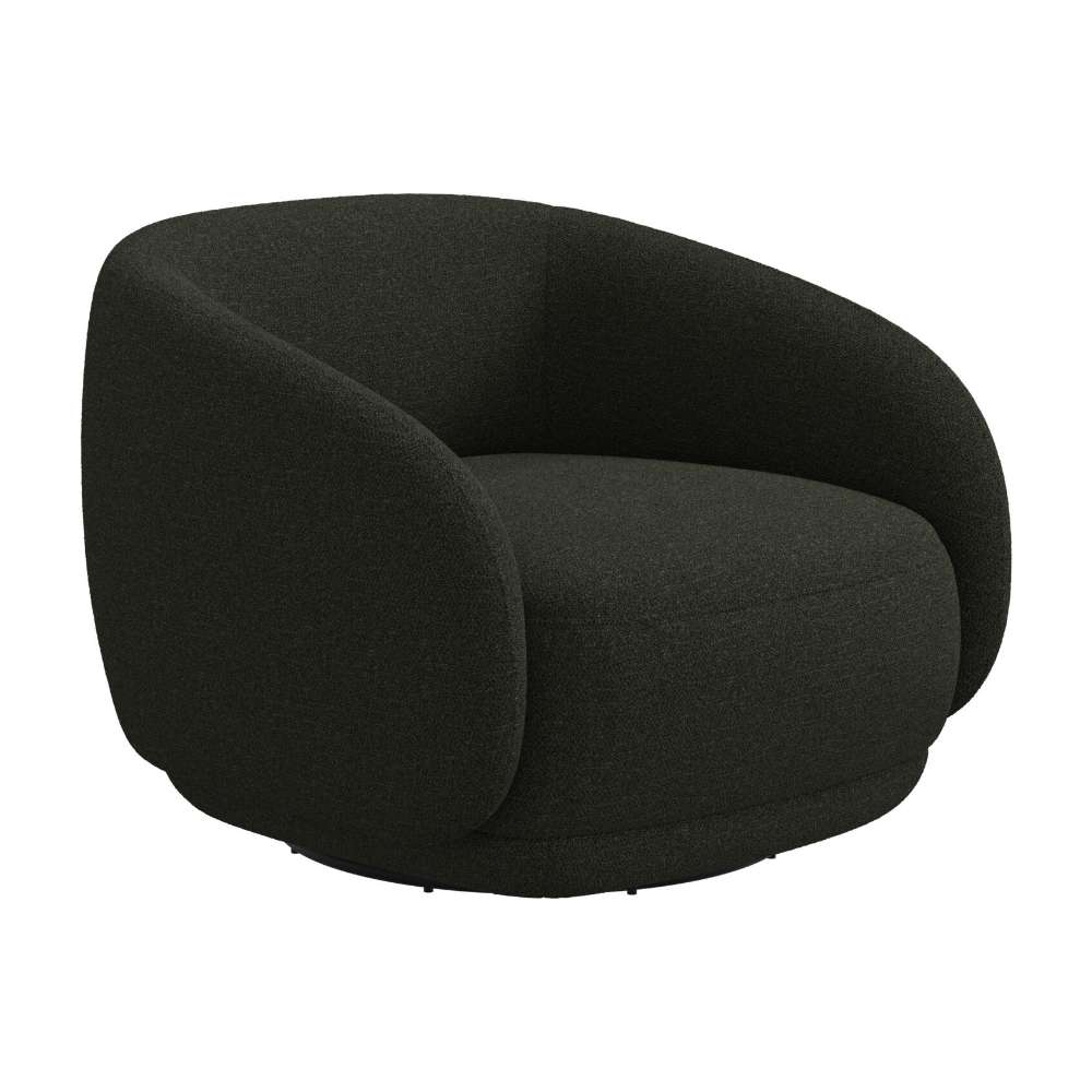 Imagen 0 de Butaca giratoria Bolzano tela Lazio bouclé BoConcept Verde