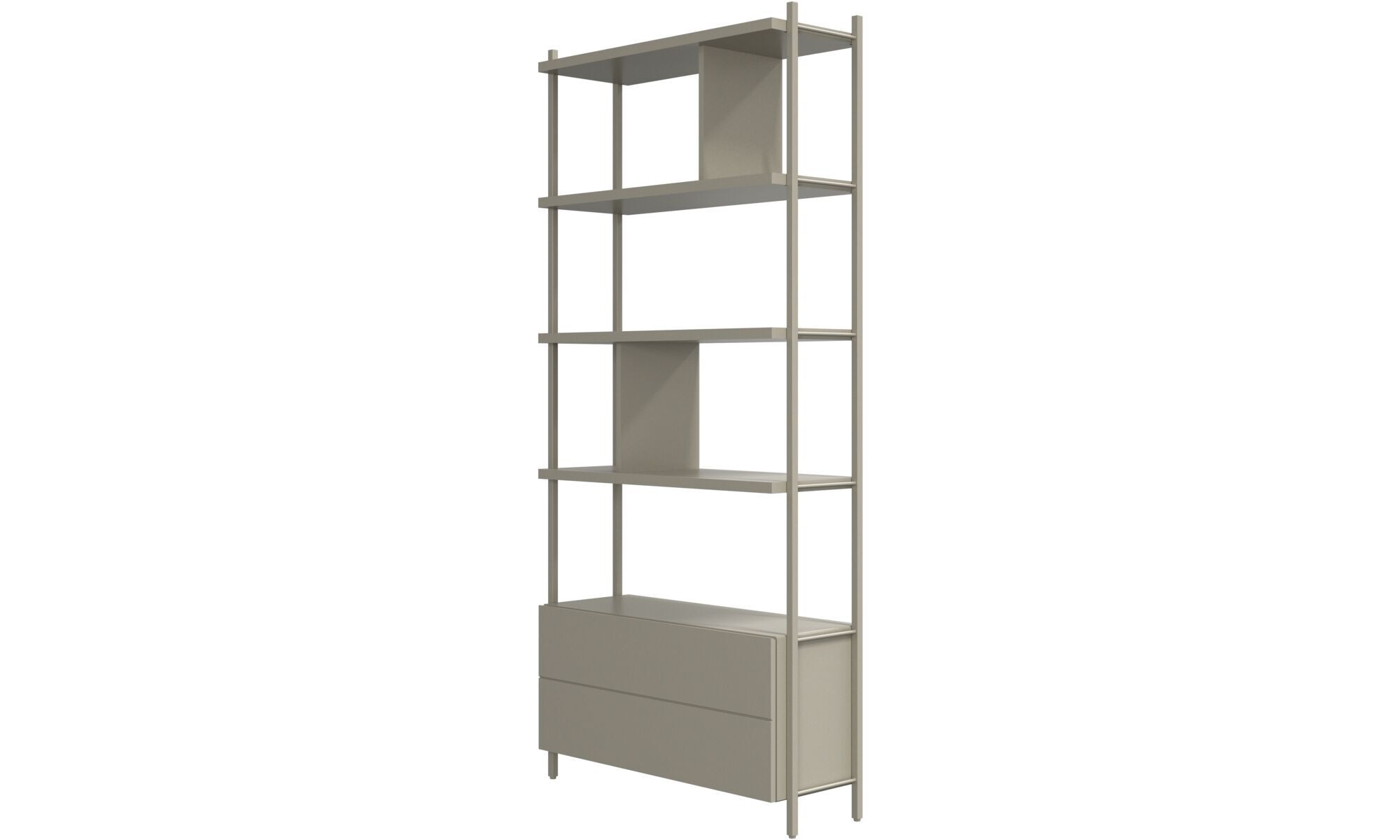 Estantería alta con cajón Calgary BoConcept - Gris Gris-2
