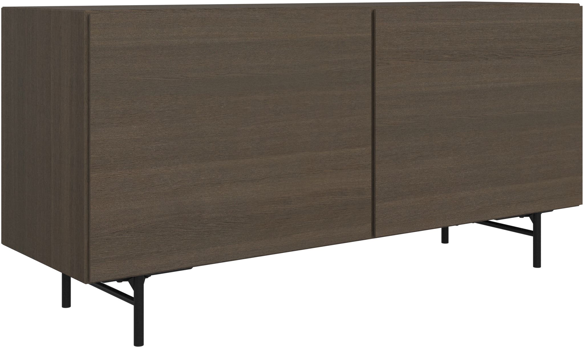 Imagen 2 de Aparador de madera de roble con 2 puertas lisas Lugano BoConcept - Roble Roble