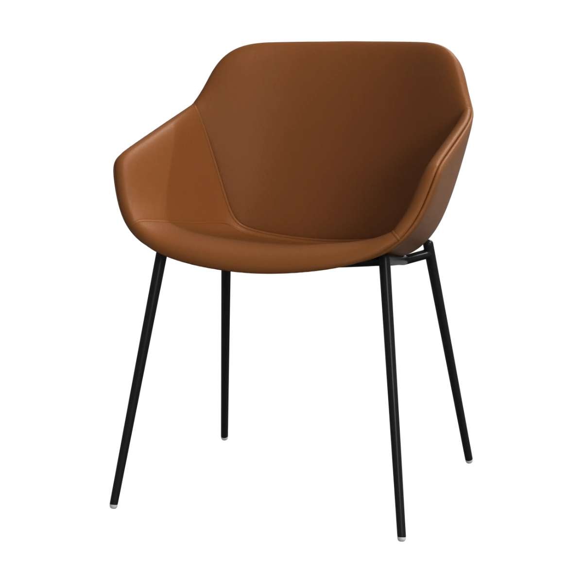 Imagen 1 de Pack de dos sillas Vienna en piel Nordic Grain BoConcept - Caramelo Caramelo