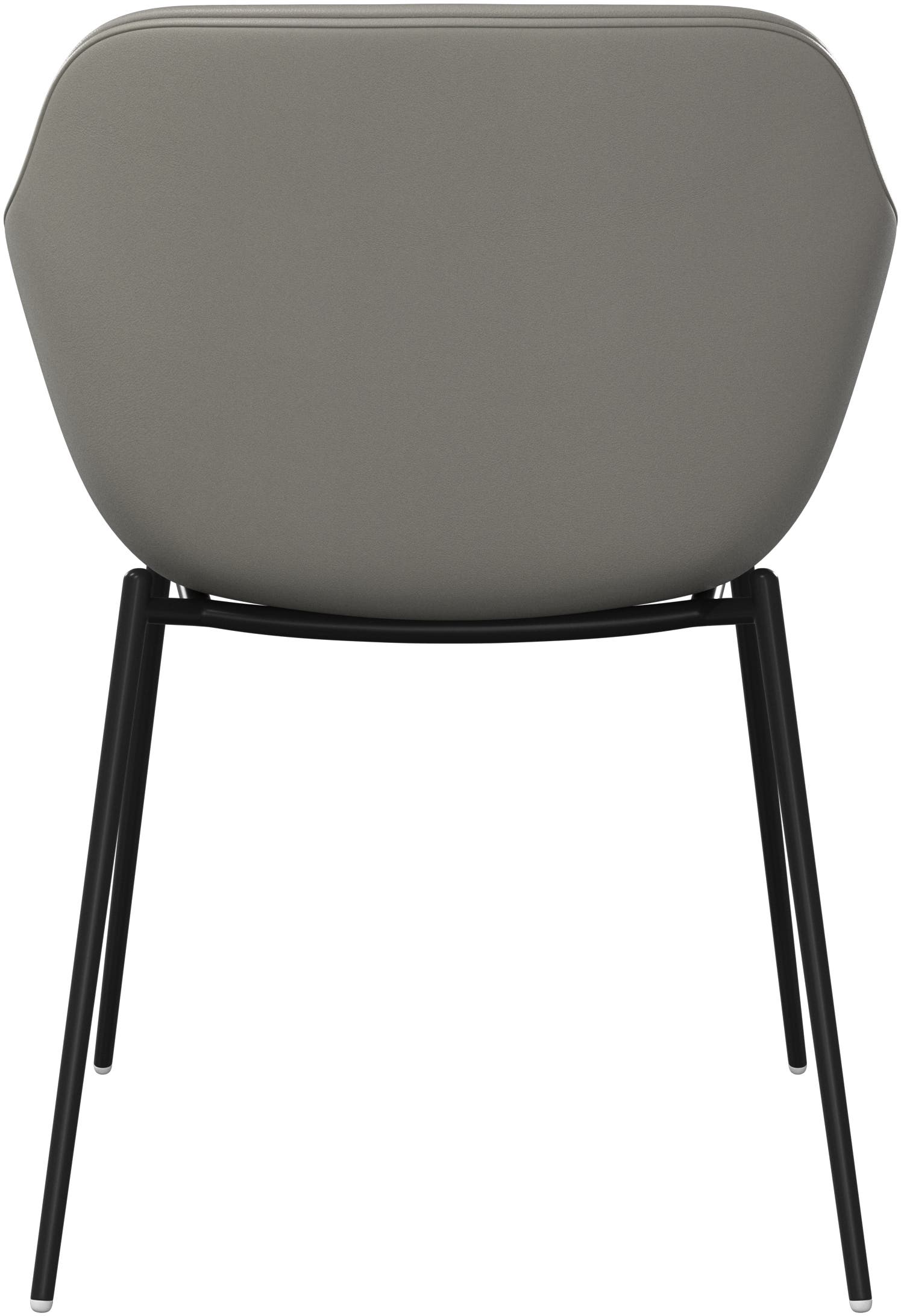 Imagen 3 de Pack de dos sillas Vienna en piel Nordic Grain BoConcept - Gris Gris