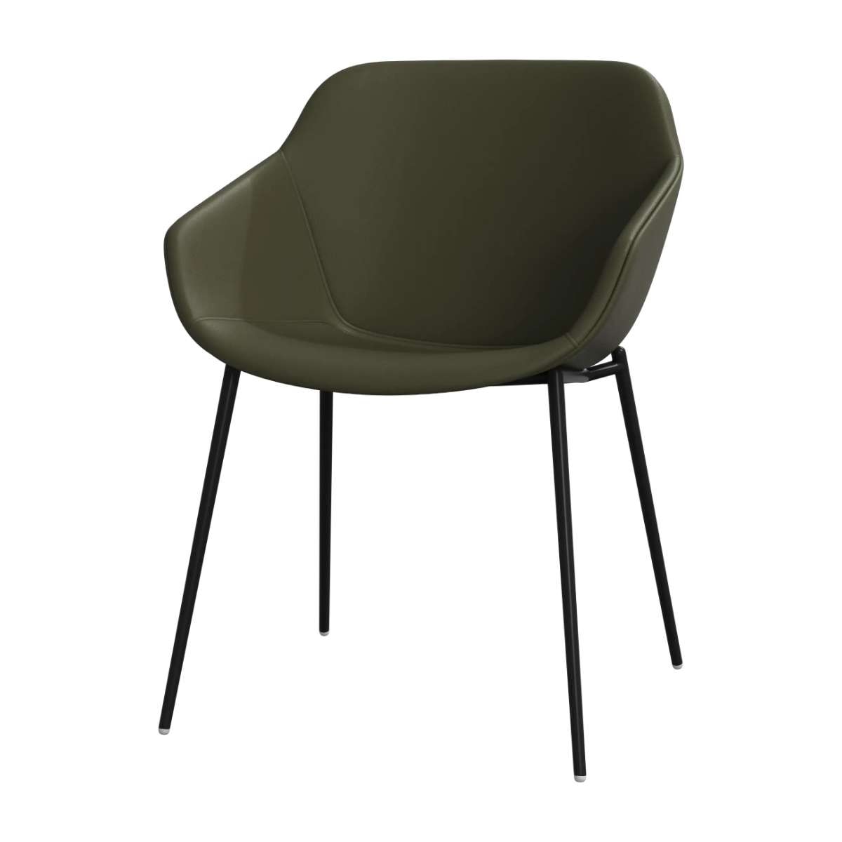 Imagen 1 de Pack de dos sillas Vienna en piel Nordic Grain BoConcept - Verde Verde