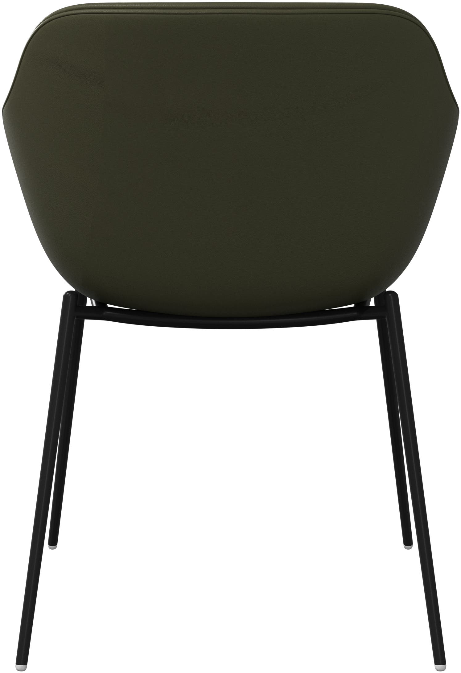 Imagen 3 de Pack de dos sillas Vienna en piel Nordic Grain BoConcept - Verde Verde
