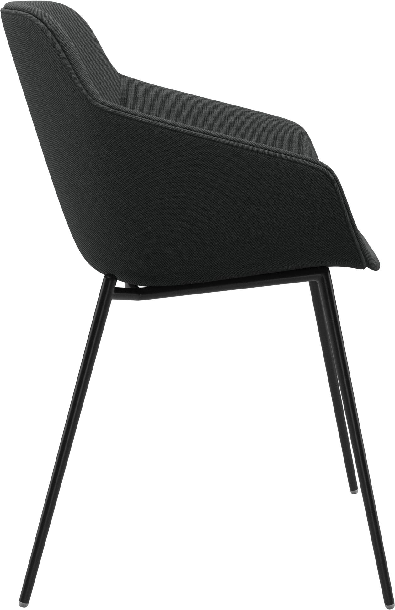 Imagen 2 de Pack de dos sillas Vienna en tela Nani BoConcept - Gris oscuro Gris oscuro