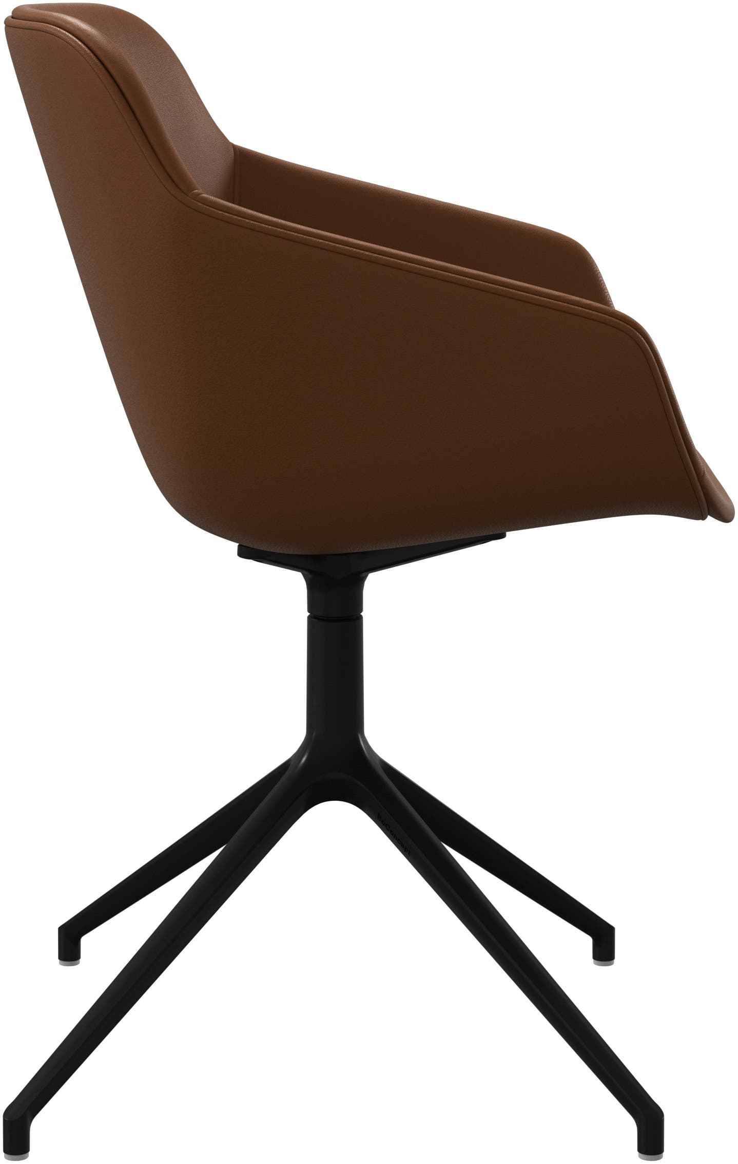 Imagen 2 de Pack de dos sillas Vienna giratoria en piel Nordic Grain BoConcept - Caramelo Caramelo