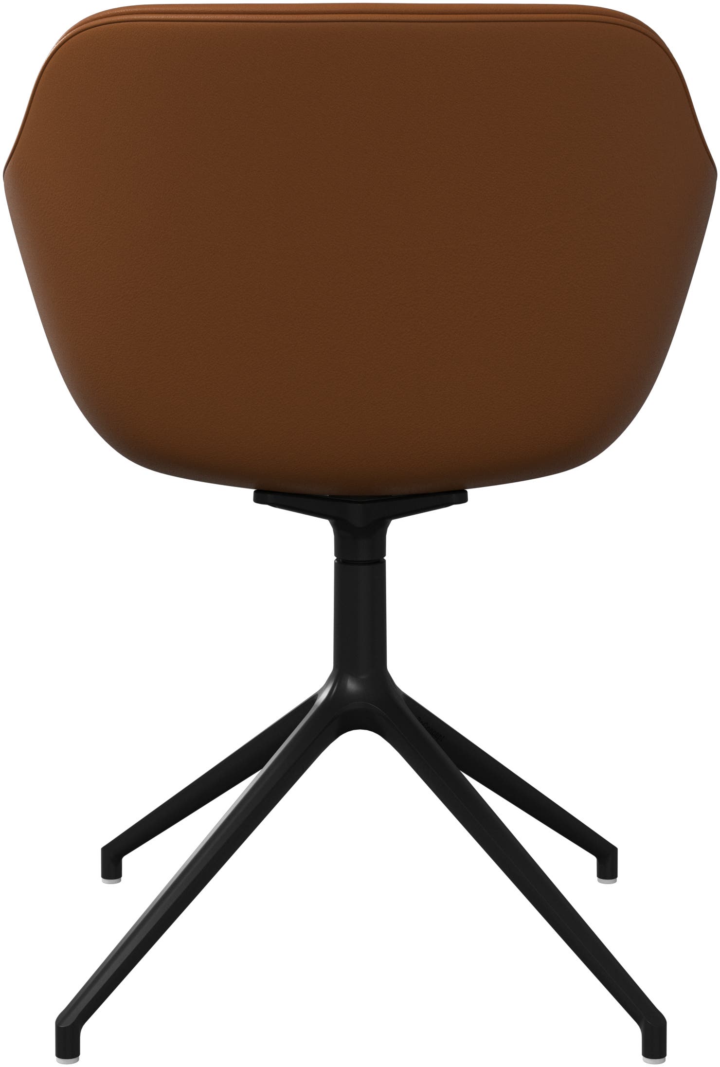 Imagen 3 de Pack de dos sillas Vienna giratoria en piel Nordic Grain BoConcept - Caramelo Caramelo