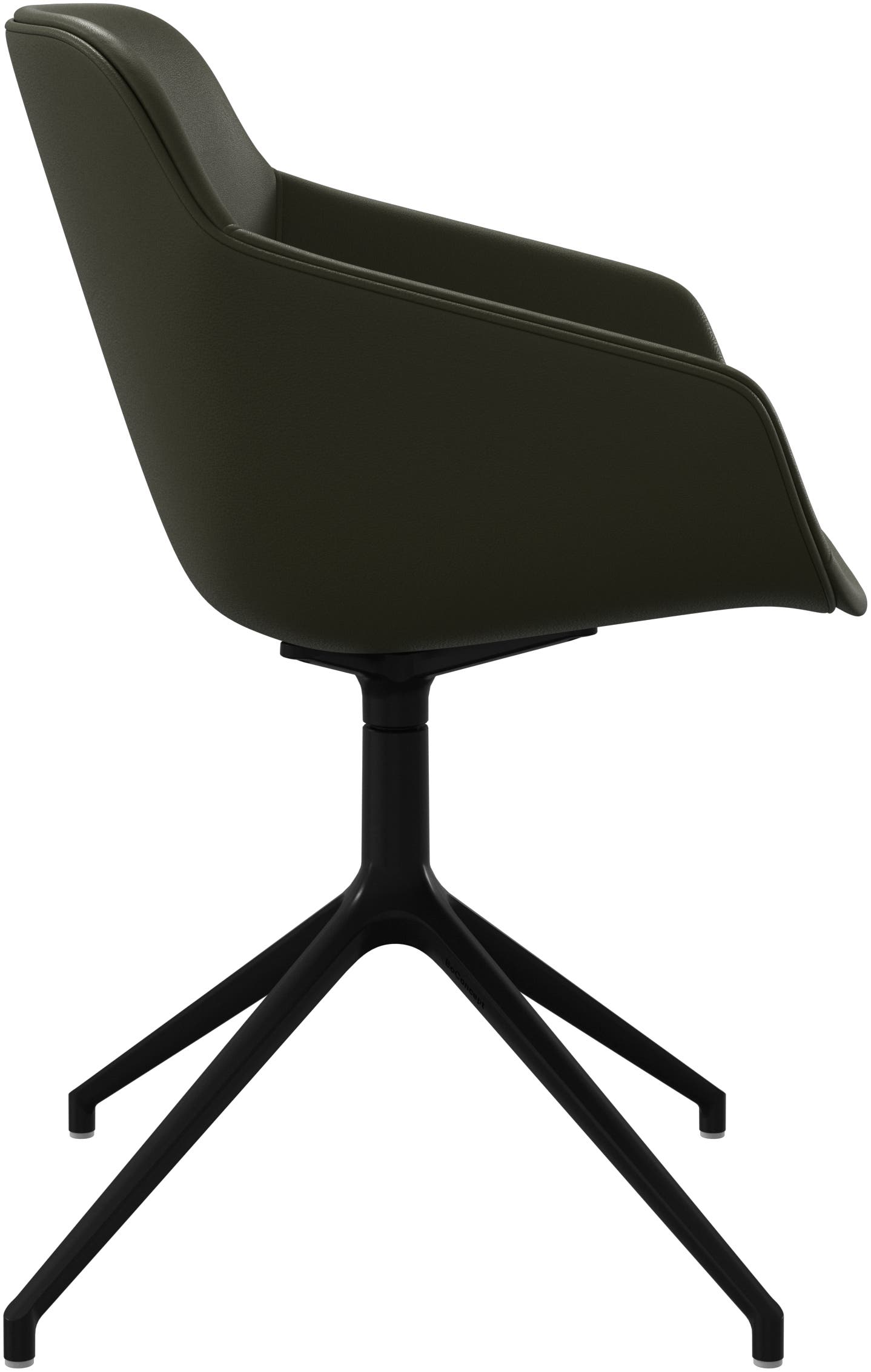 Imagen 2 de Pack de dos sillas Vienna giratoria en piel Nordic Grain BoConcept - Verde Verde