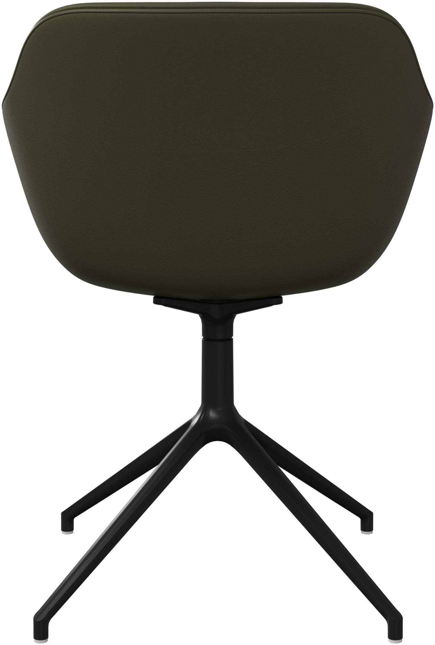 Imagen 3 de Pack de dos sillas Vienna giratoria en piel Nordic Grain BoConcept - Verde Verde
