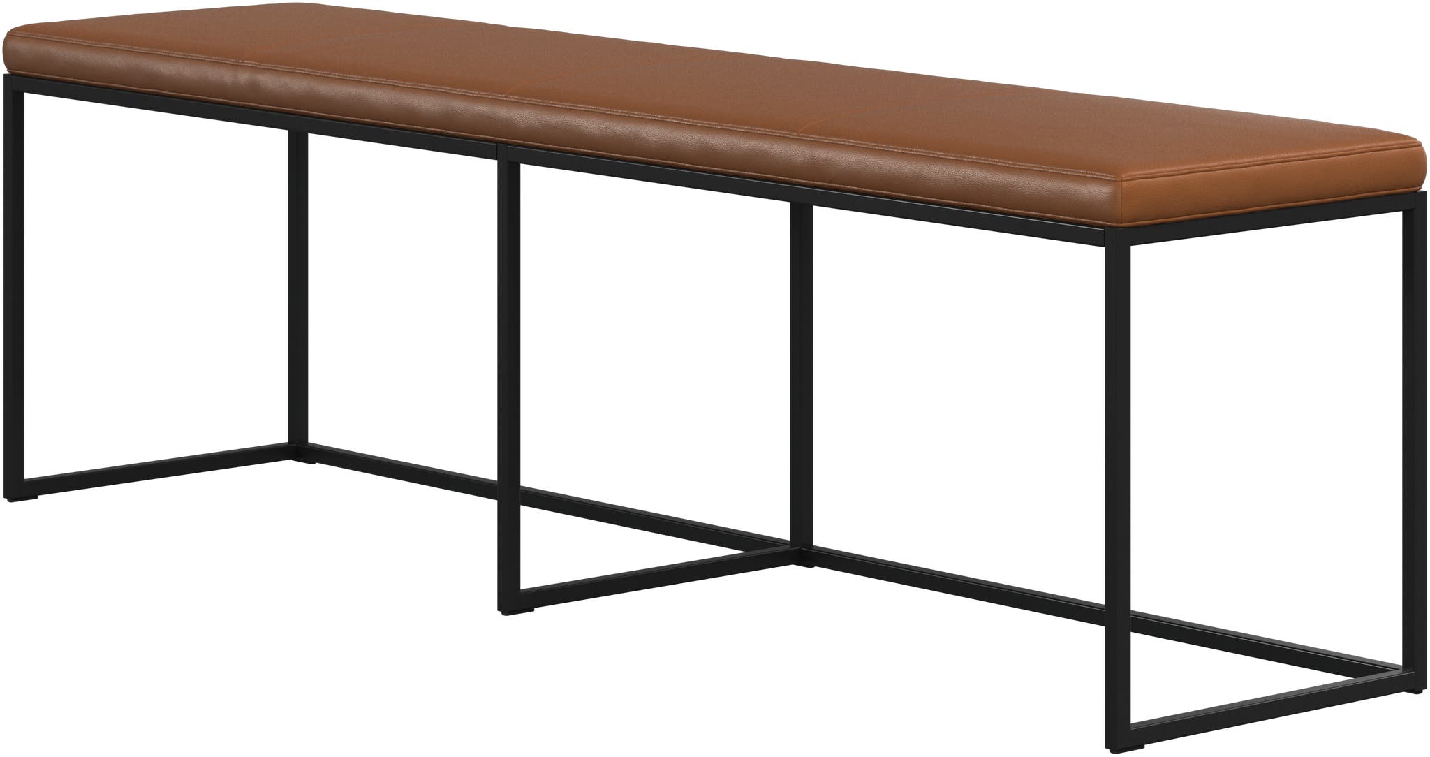 Imagen 2 de Banco London en piel Nordic Grain BoConcept - Caramelo Caramelo