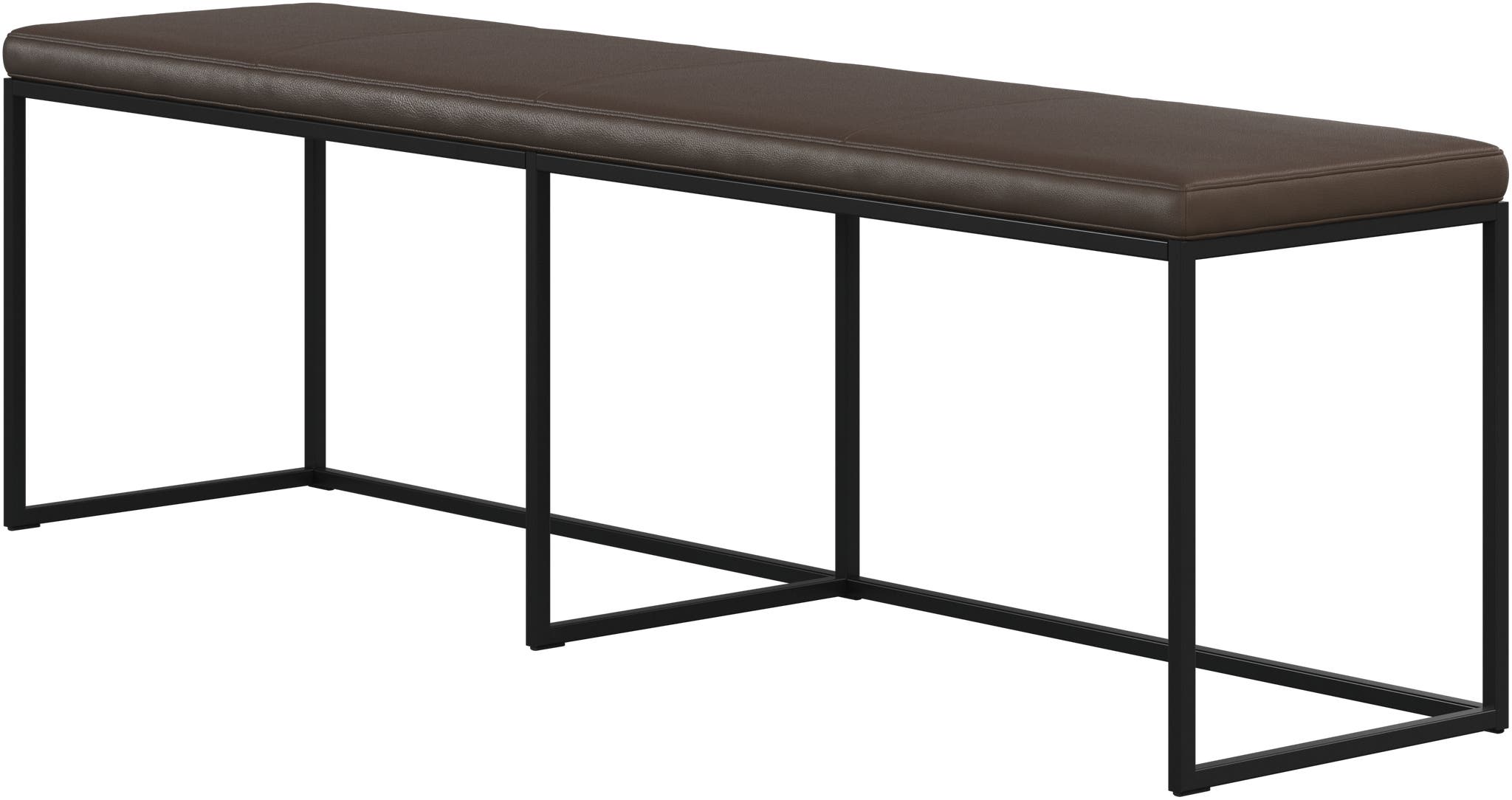 Imagen 2 de Banco London en piel Nordic Grain BoConcept - Gris Gris