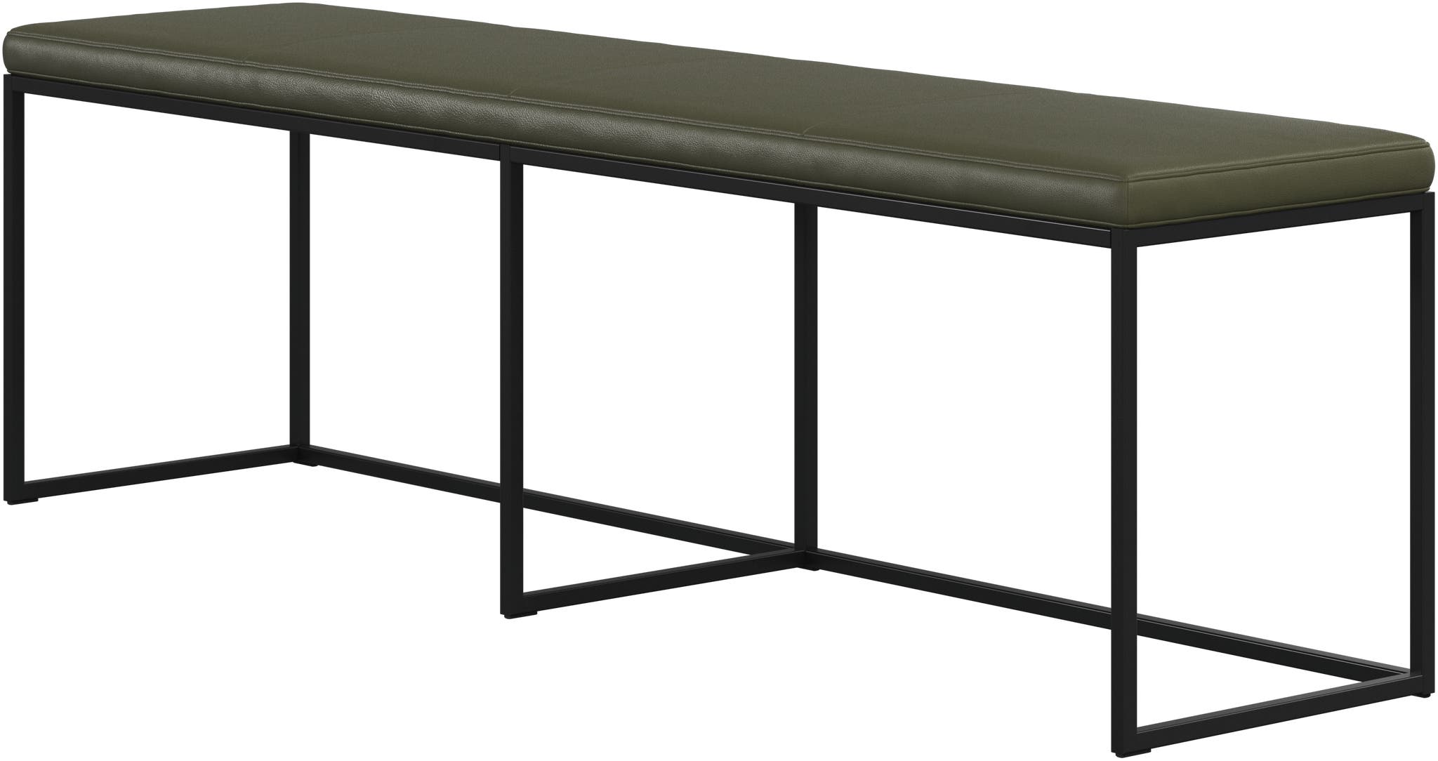 Imagen 2 de Banco London en piel Nordic Grain BoConcept - Verde Verde
