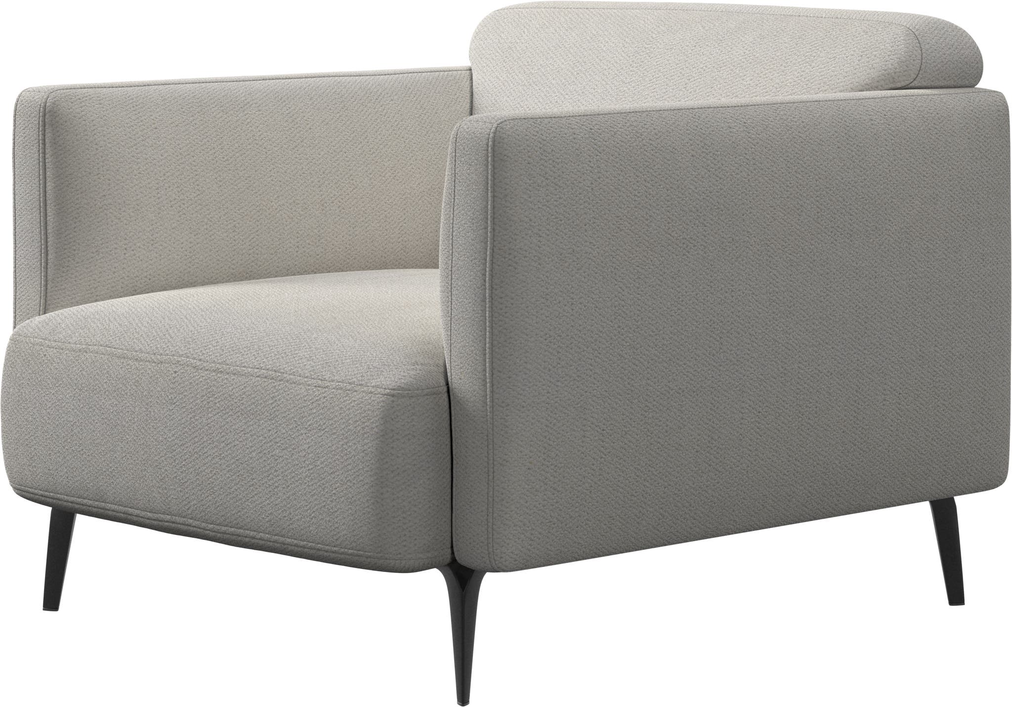 Butaca Modena tela Lazio bouclé BoConcept - Blanco Blanco-2