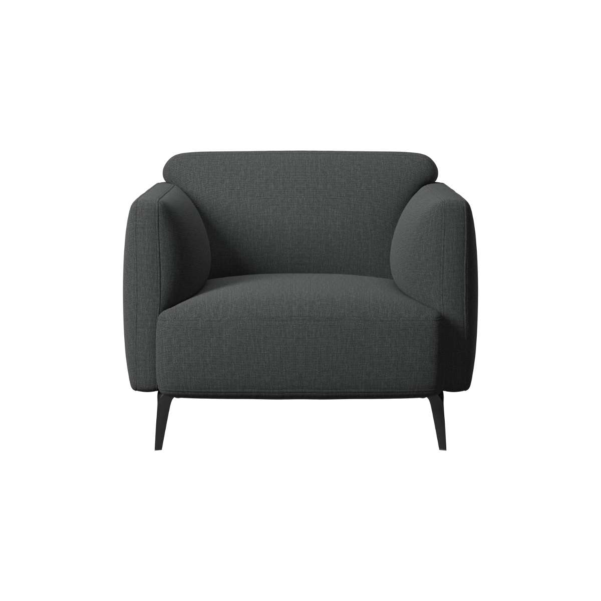 Butaca Modena tela Nani BoConcept - Gris oscuro Gris oscuro-1