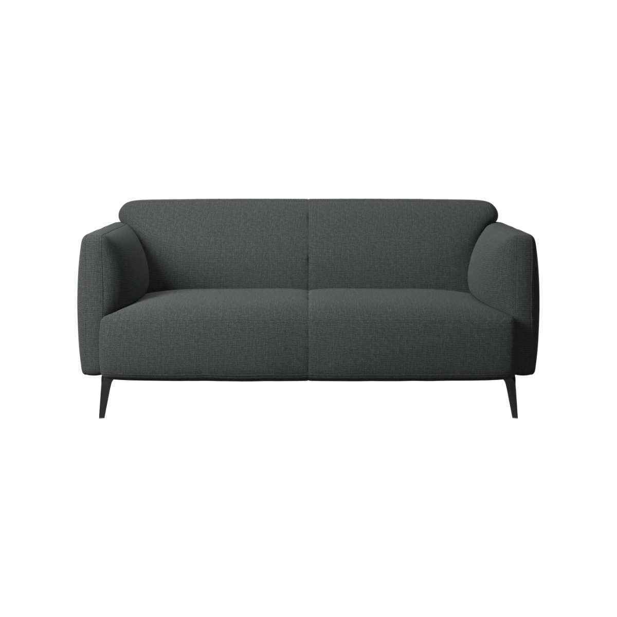 Sofá Modena de 2 plazas tela Nani BoConcept - Gris oscuro Gris oscuro-1