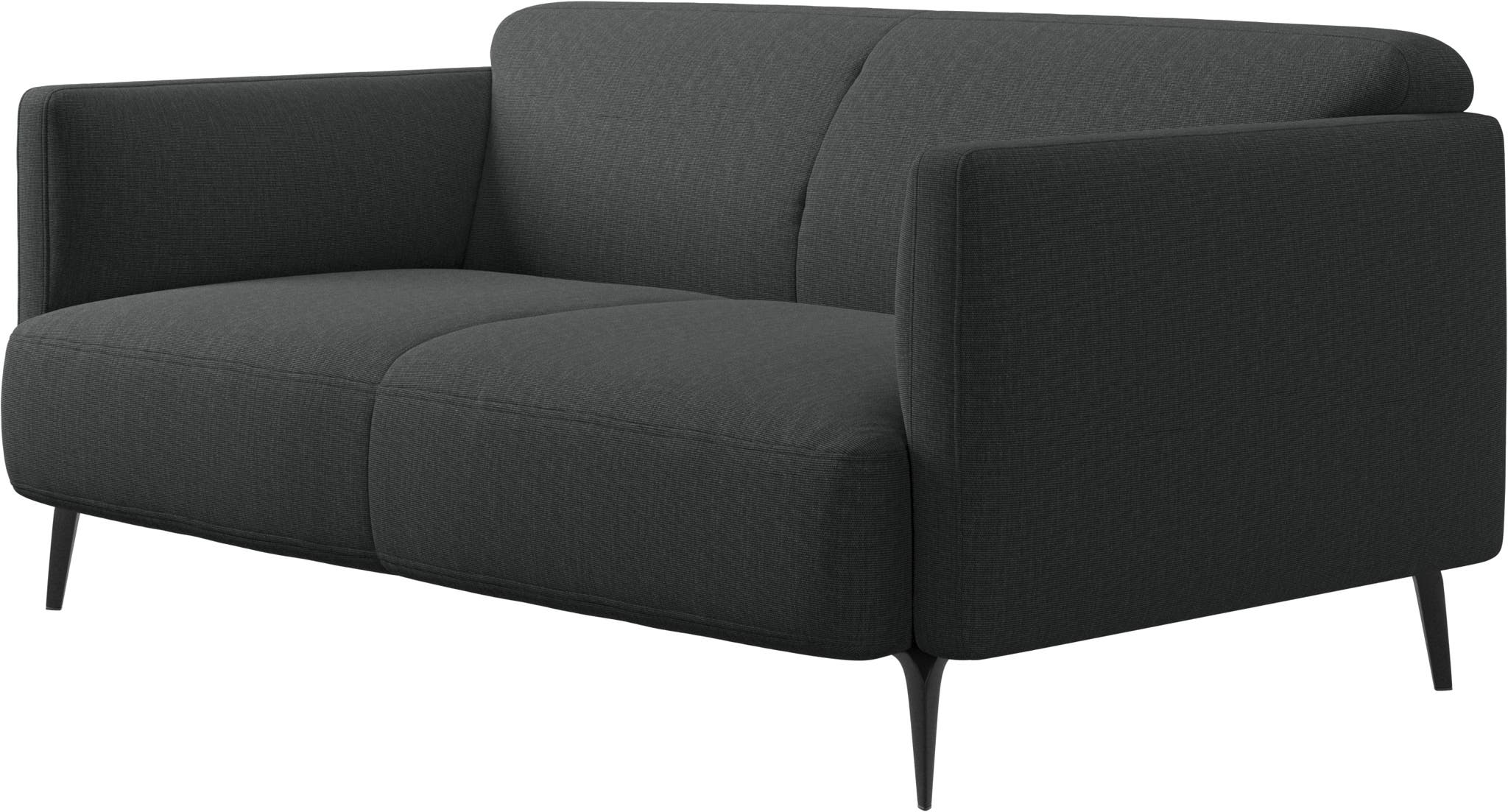 Sofá Modena de 2 plazas tela Nani BoConcept - Gris oscuro Gris oscuro-2
