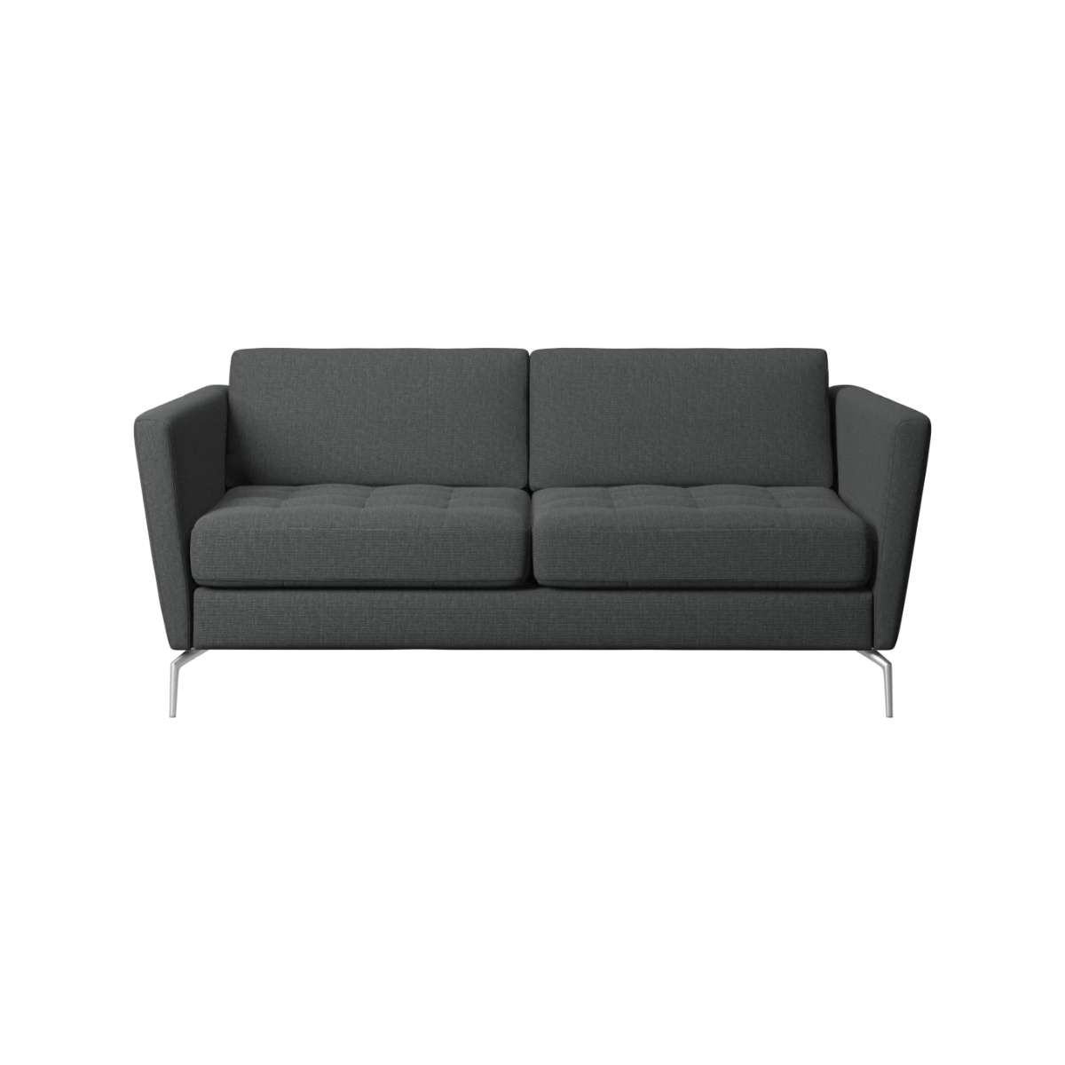 Sofá Osaka de 2 plazas tela Nani BoConcept - Gris oscuro Gris oscuro-1