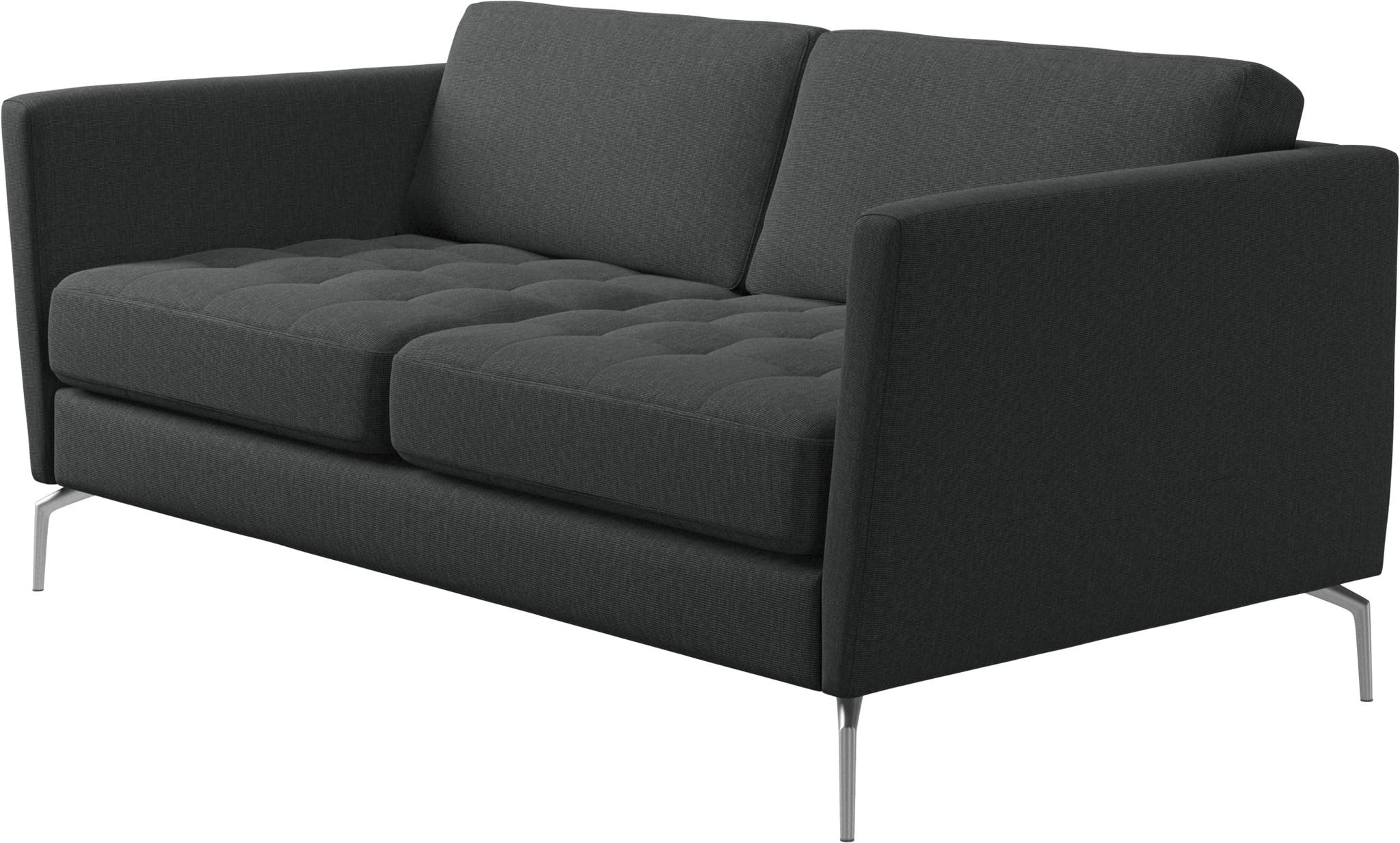 Sofá Osaka de 2 plazas tela Nani BoConcept - Gris oscuro Gris oscuro-2