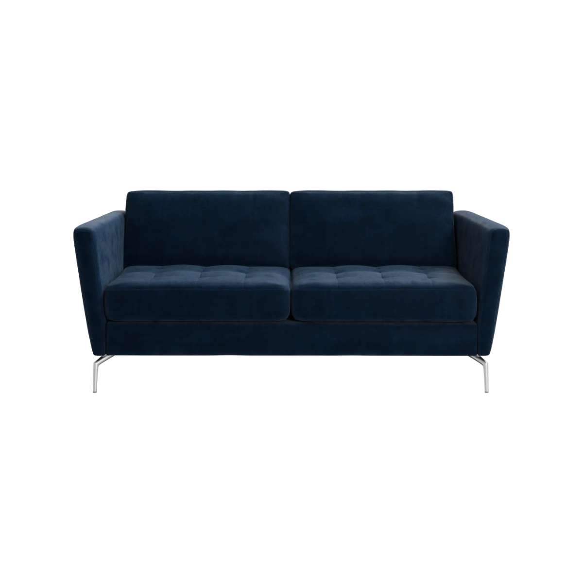 Sofá Osaka de 2 plazas tela Ravello BoConcept - Azul oscuro Azul oscuro-1
