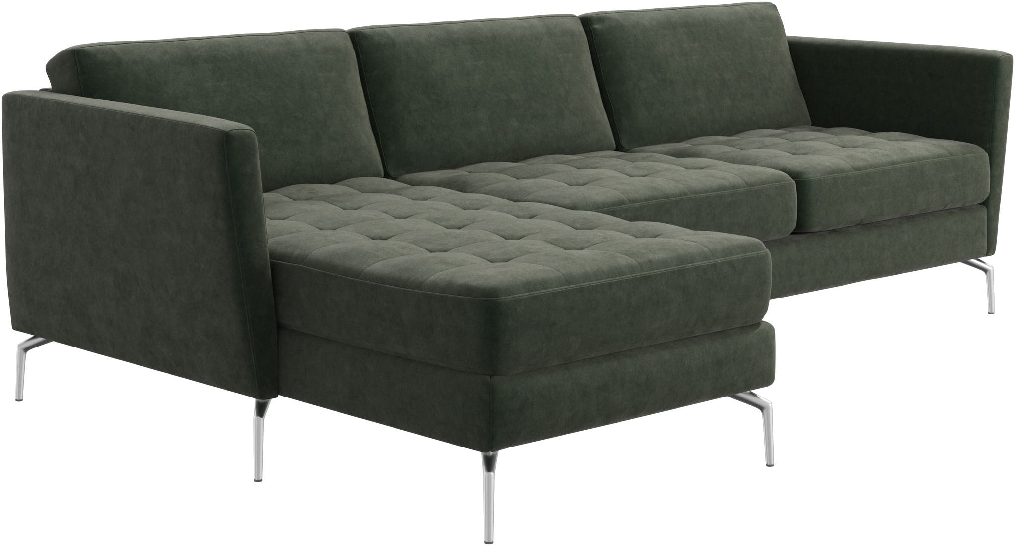 Imagen 3 de Sofá Osaka con chaiselongue izquierda Ravello BoConcept - Verde ceniza Verde ceniza