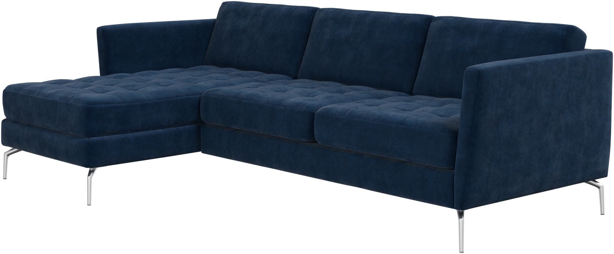 Imagen 2 de Sofá Osaka con chaiselongue izquierda Ravello BoConcept - Azul oscuro Azul oscuro