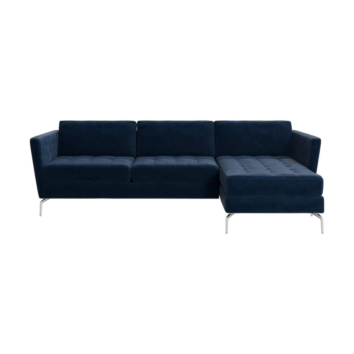 Sofá Osaka con chaiselongue derecha Ravello BoConcept - Azul oscuro Azul oscuro-1