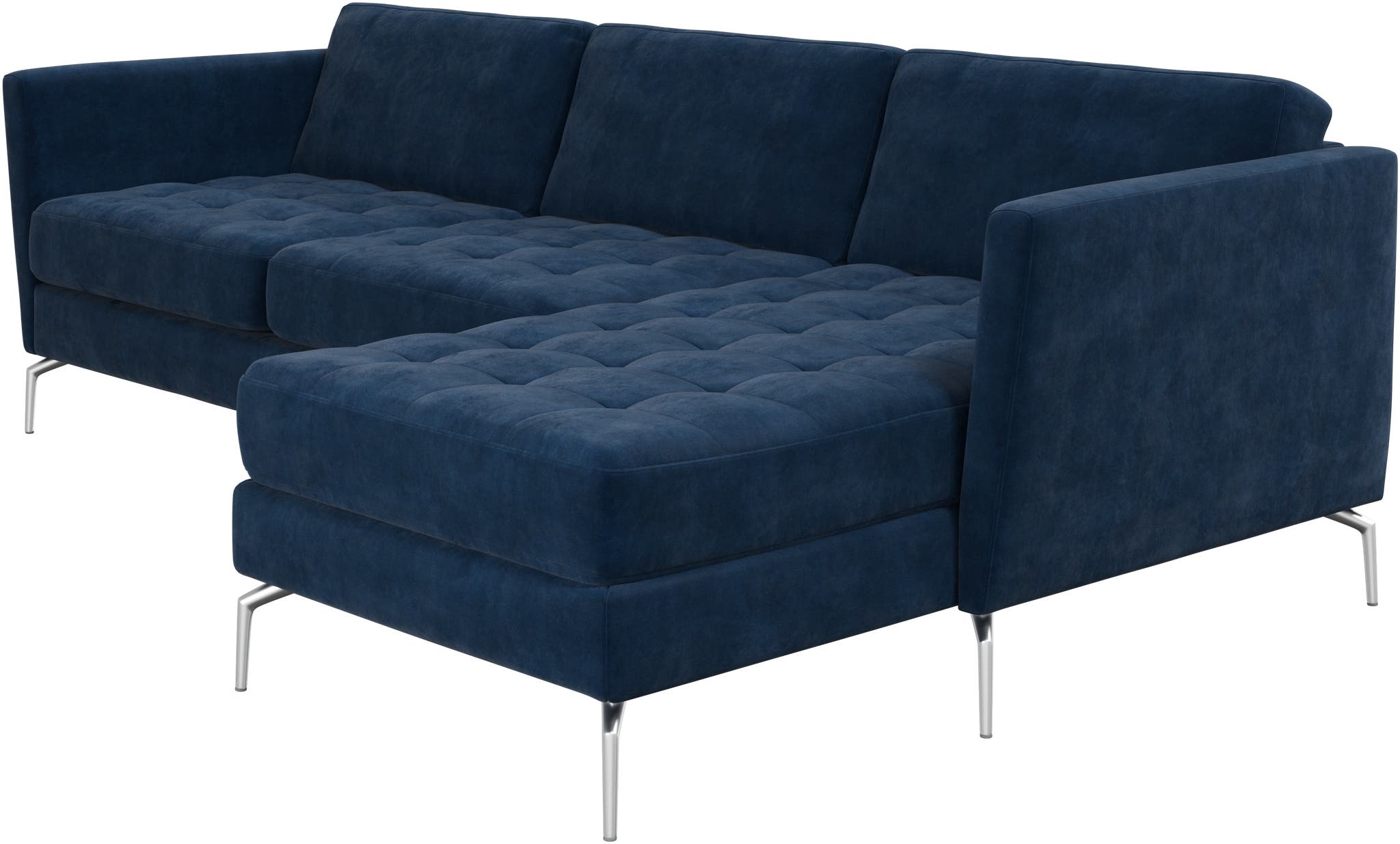 Sofá Osaka con chaiselongue derecha Ravello BoConcept - Azul oscuro Azul oscuro-2