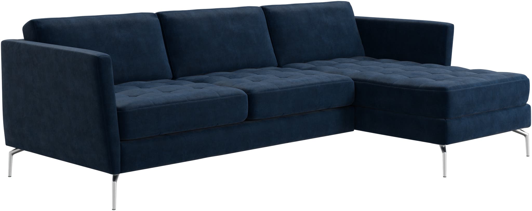 Sofá Osaka con chaiselongue derecha Ravello BoConcept - Azul oscuro Azul oscuro-3