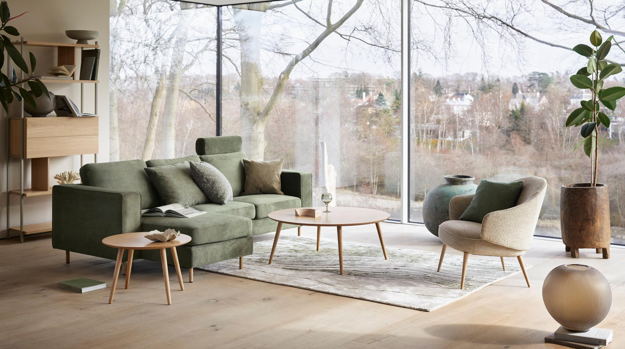 Imagen 5 de Puf individual tela Ravello BoConcept - Beige Beige