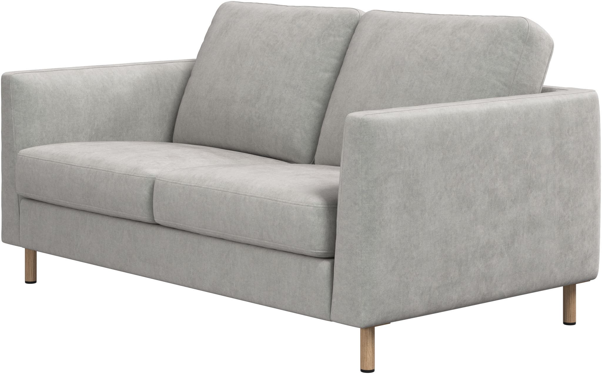 Sofá individual de 2 plazas tela Ravello BoConcept - Gris claro Gris claro-2