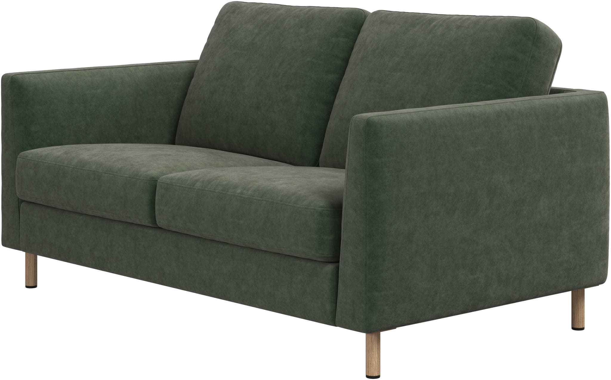 Sofá individual de 2 plazas tela Ravello BoConcept - Verde ceniza Verde ceniza-2