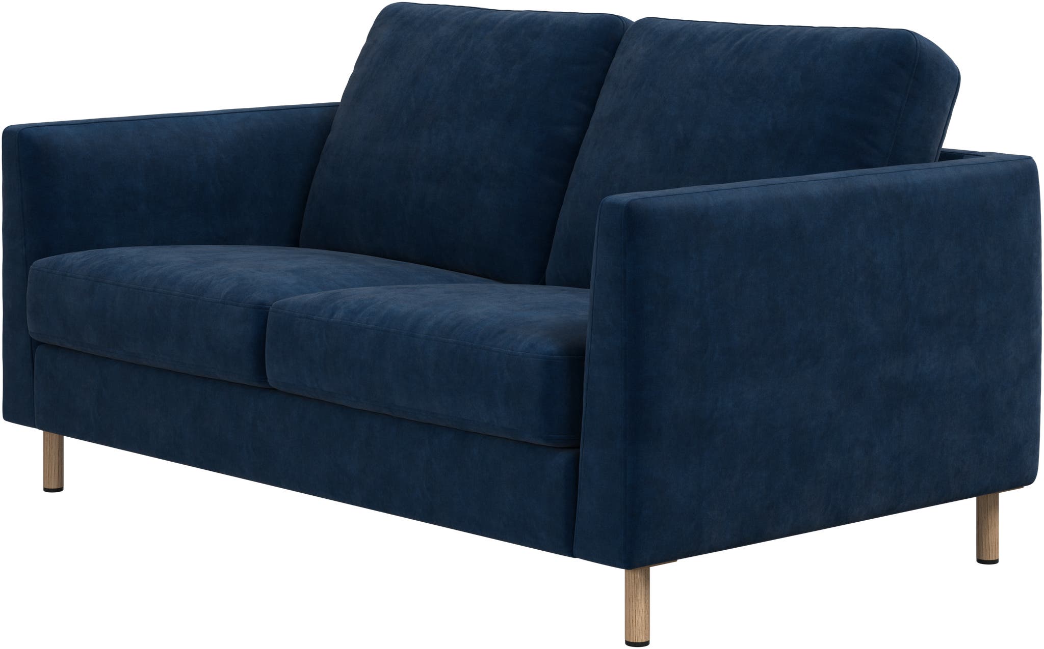 Sofá individual de 2 plazas tela Ravello BoConcept - Azul oscuro Azul oscuro-2