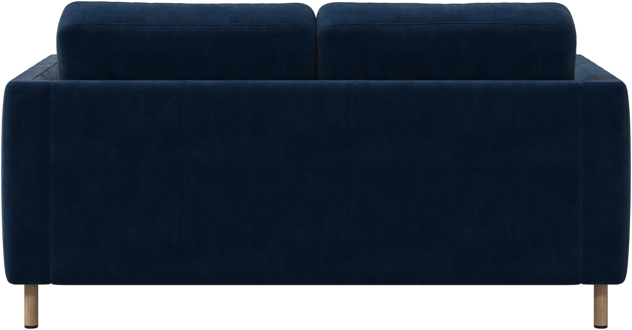 Sofá individual de 2 plazas tela Ravello BoConcept - Azul oscuro Azul oscuro-3