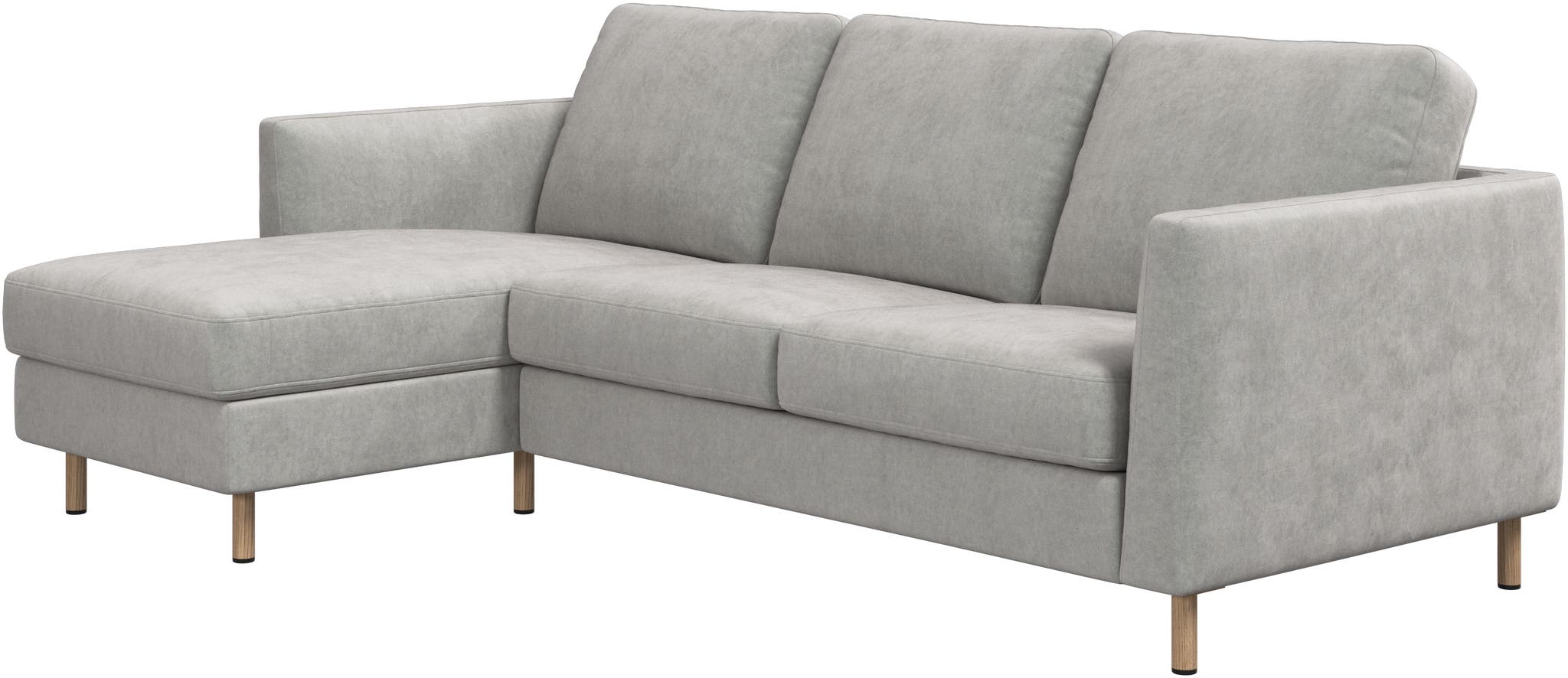 Imagen 2 de Sofá individual con chaiselongue izquierda Ravello BoConcept - Gris claro Gris claro