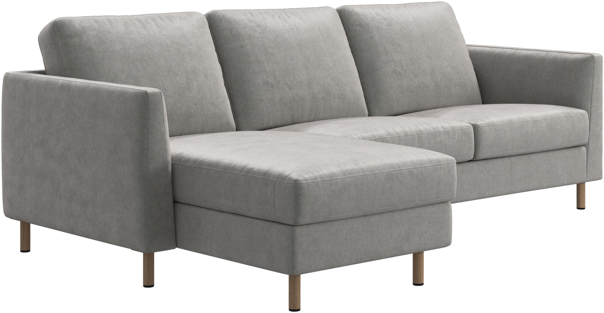 Imagen 3 de Sofá individual con chaiselongue izquierda Ravello BoConcept - Gris claro Gris claro