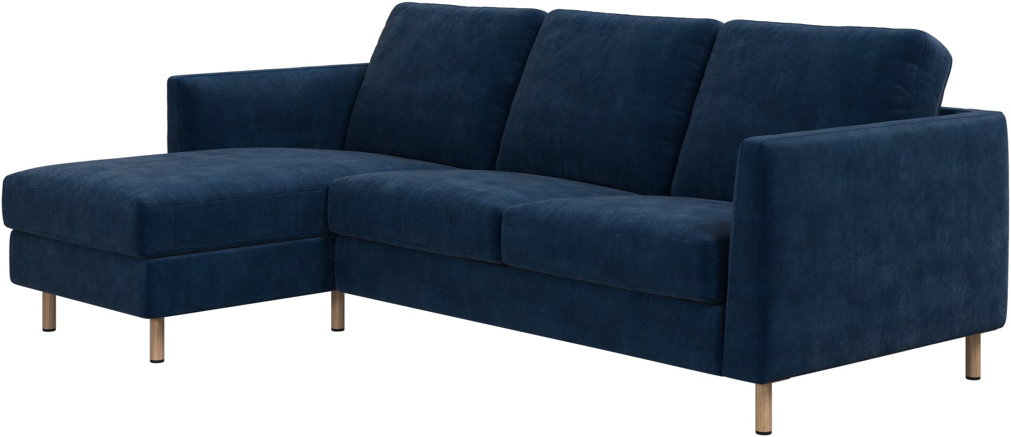 Imagen 2 de Sofá individual con chaiselongue izquierda Ravello BoConcept - Azul oscuro Azul oscuro