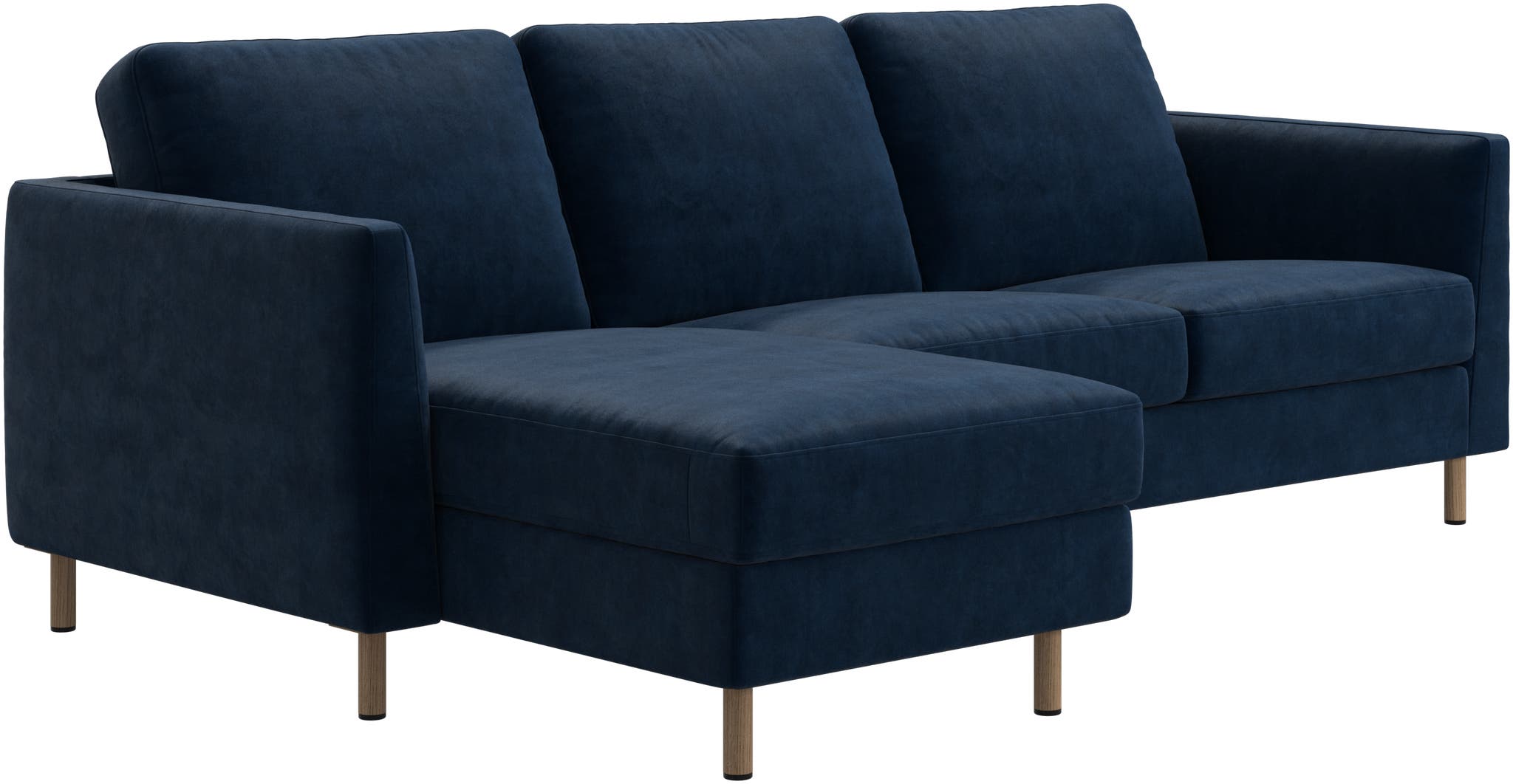 Imagen 3 de Sofá individual con chaiselongue izquierda Ravello BoConcept - Azul oscuro Azul oscuro