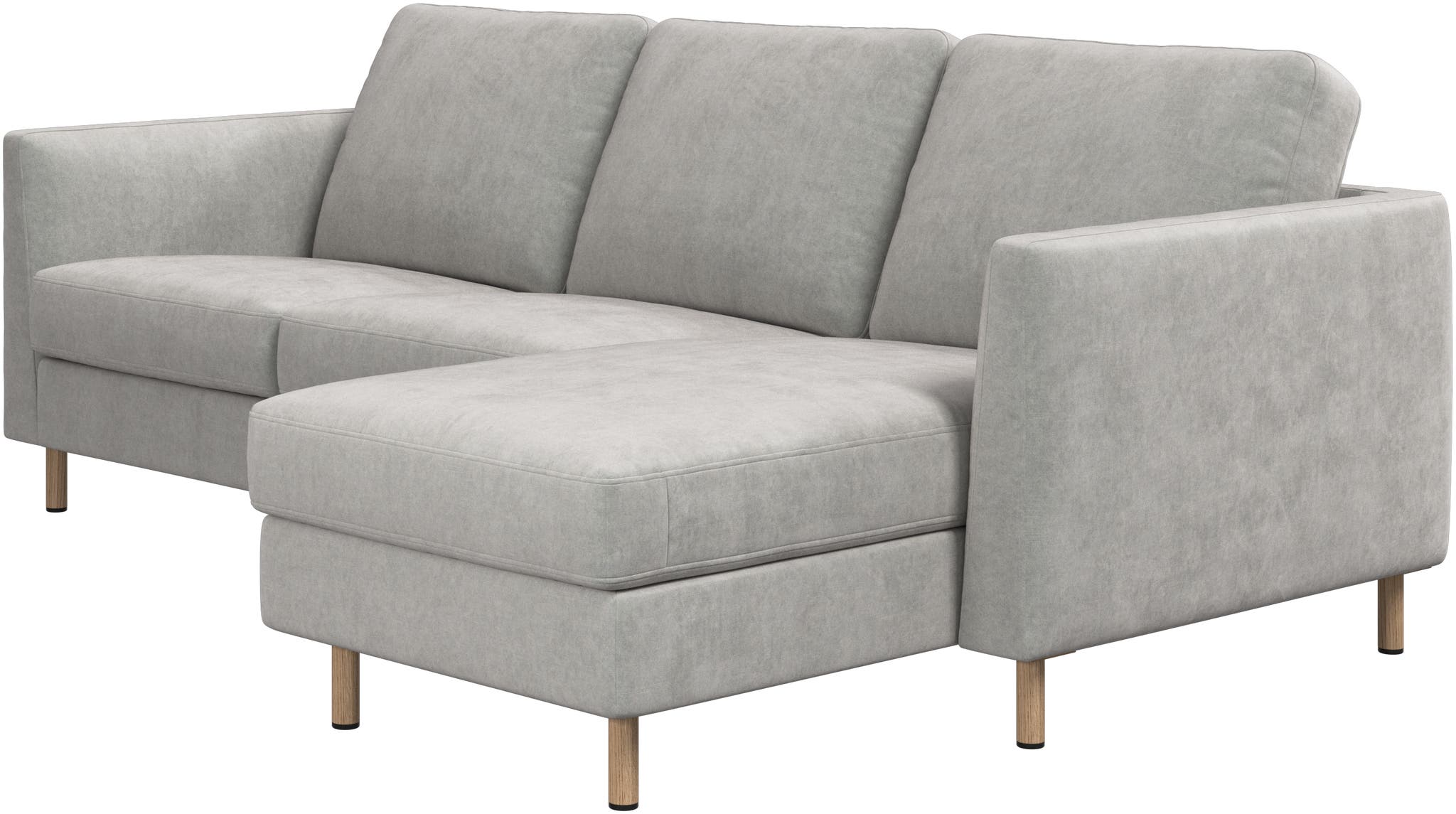Sofá individual con chaiselongue derecha Ravello BoConcept - Gris claro Gris claro-2