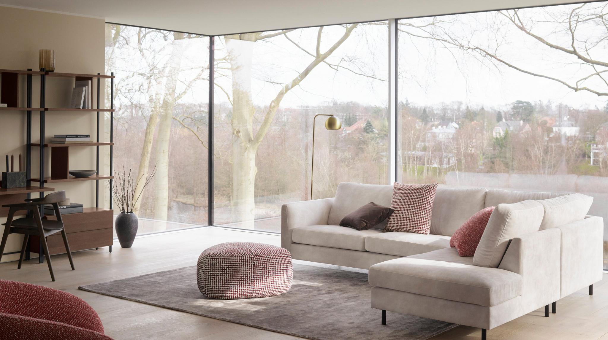 Sofá individual con chaiselongue derecha Ravello BoConcept - Beige Beige-6