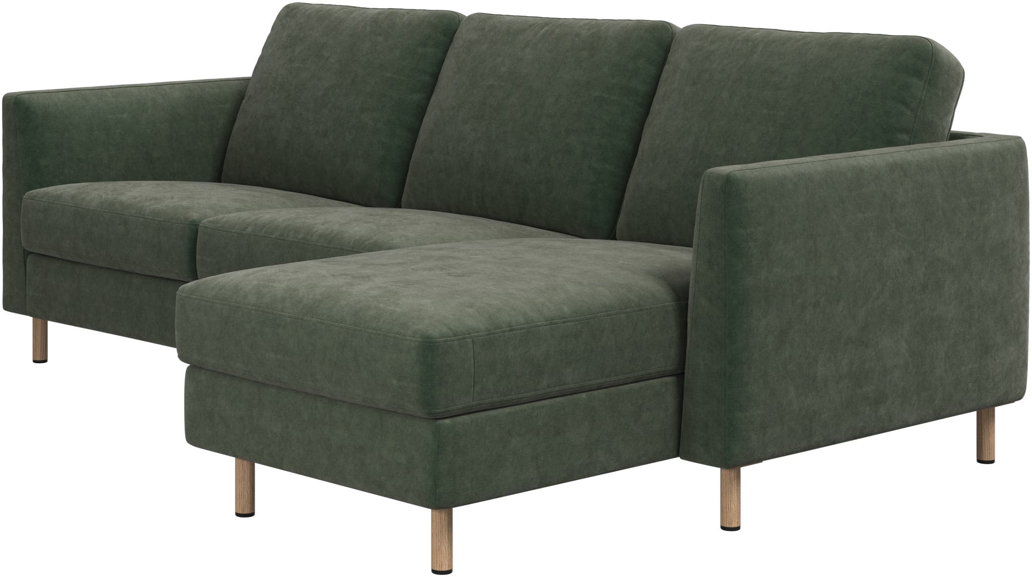 Sofá individual con chaiselongue derecha Ravello BoConcept - Verde ceniza Verde ceniza-2