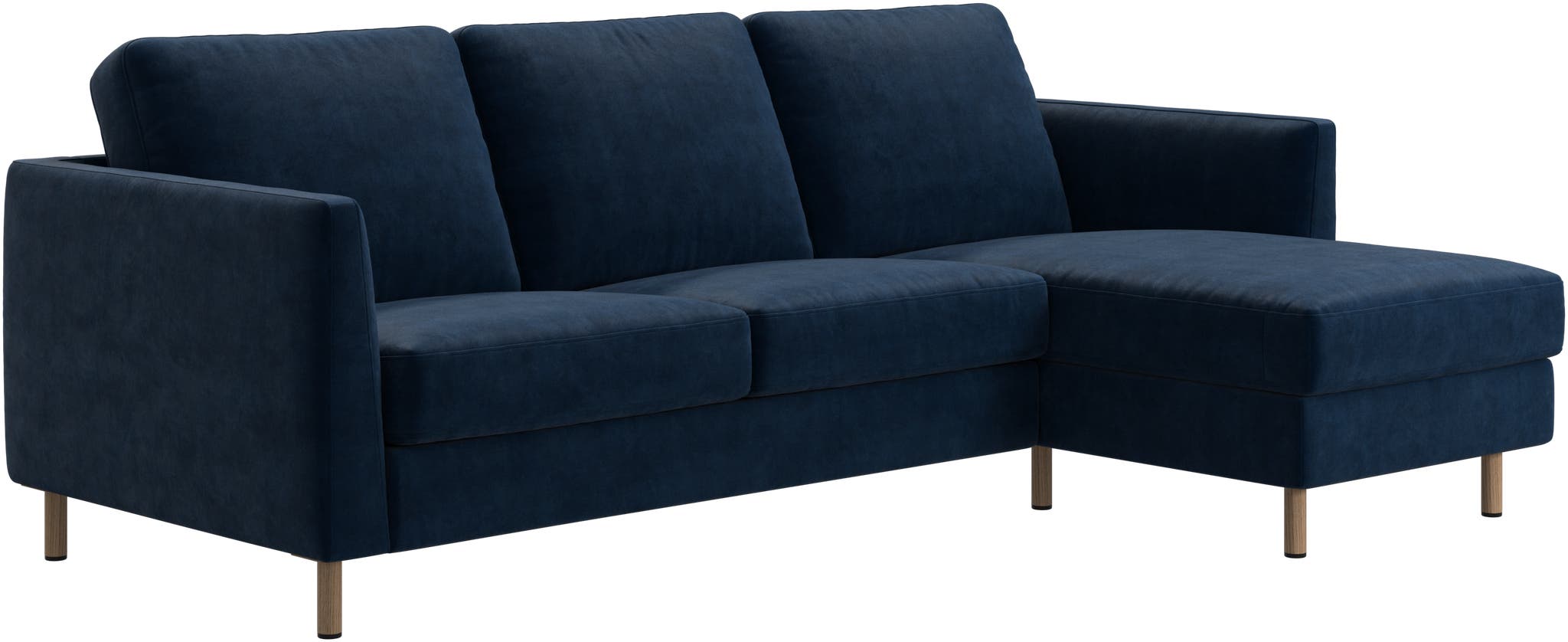 Sofá individual con chaiselongue derecha Ravello BoConcept - Azul oscuro Azul oscuro-3