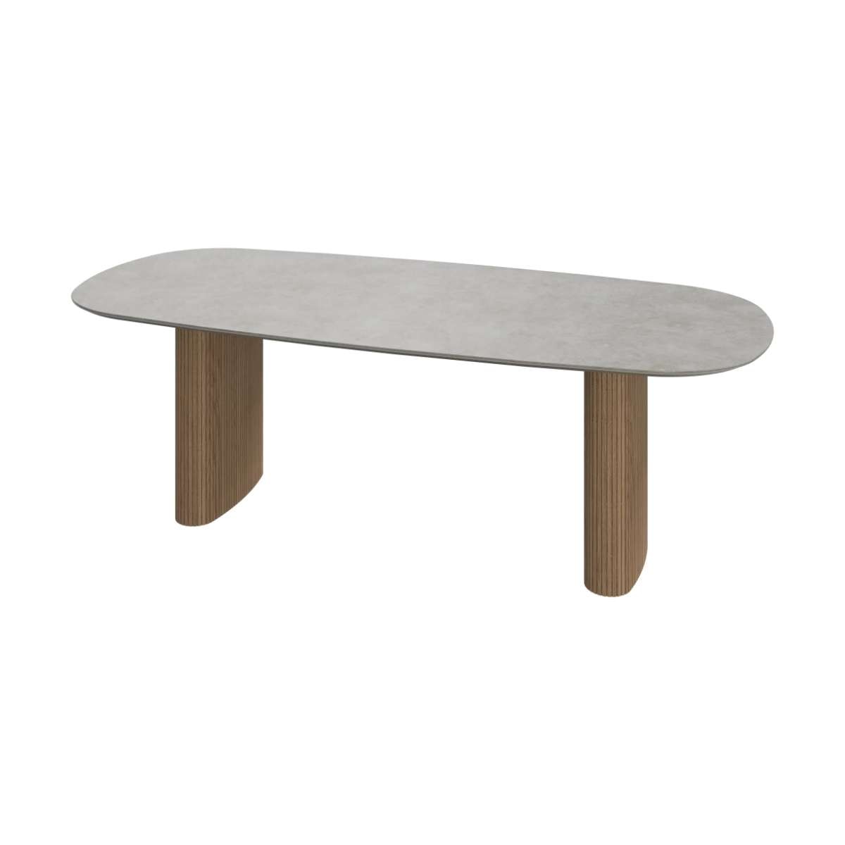 Imagen 0 de Mesa Santiago roble y cerámica BoConcept Blanco